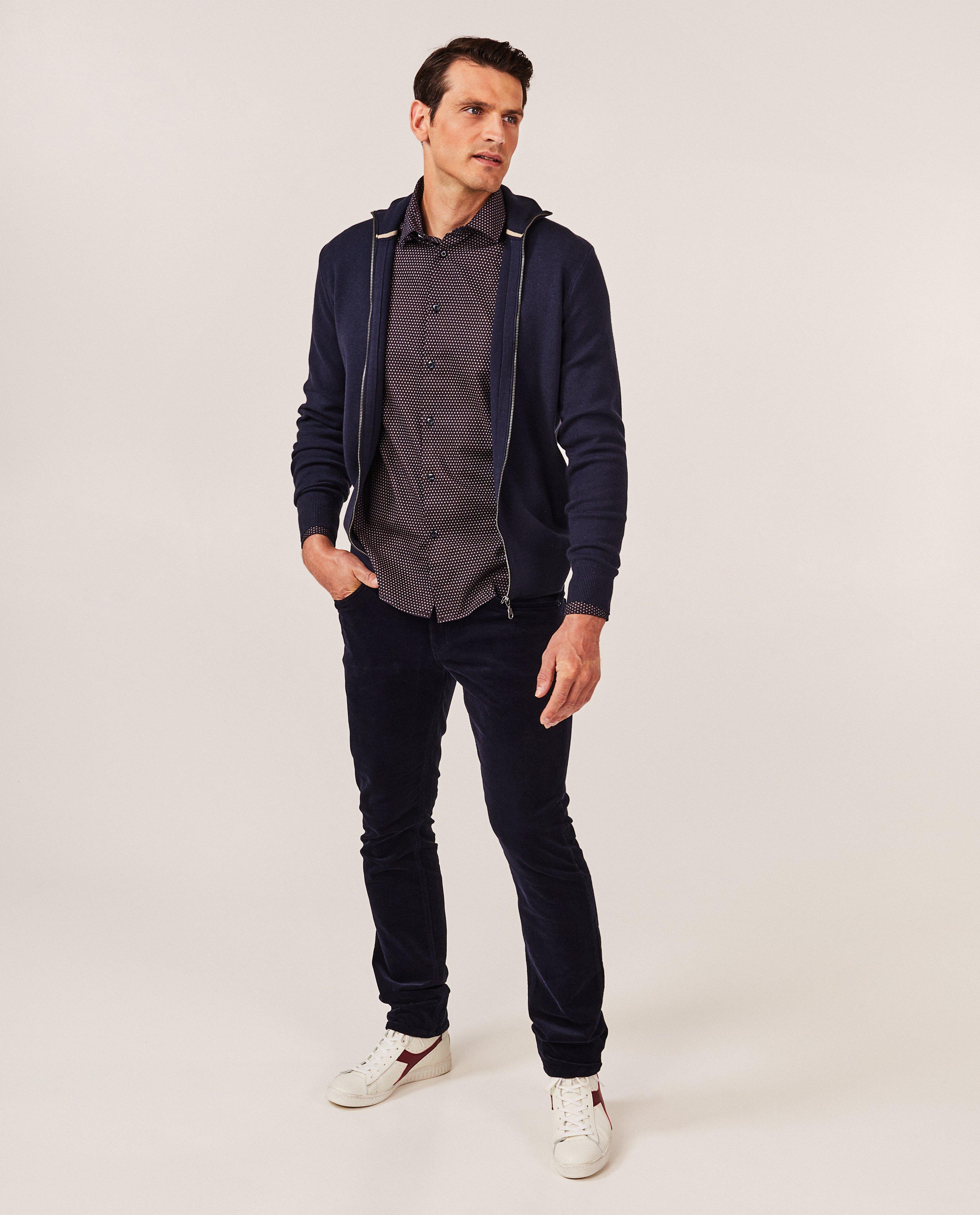 Donkerblauw vest met rits - null - Hampton Bays