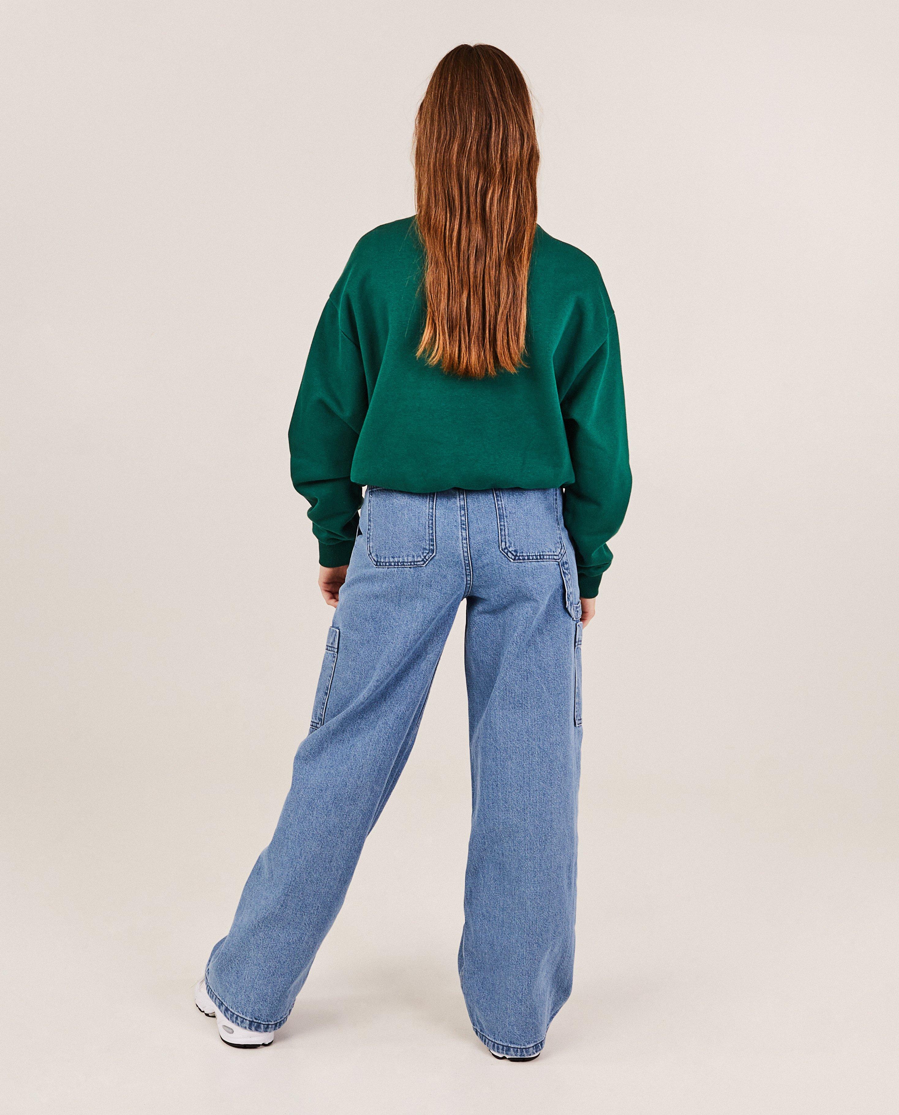 Groene sweater met opschrift - Product Detail - khaki - afbeelding nummer 3