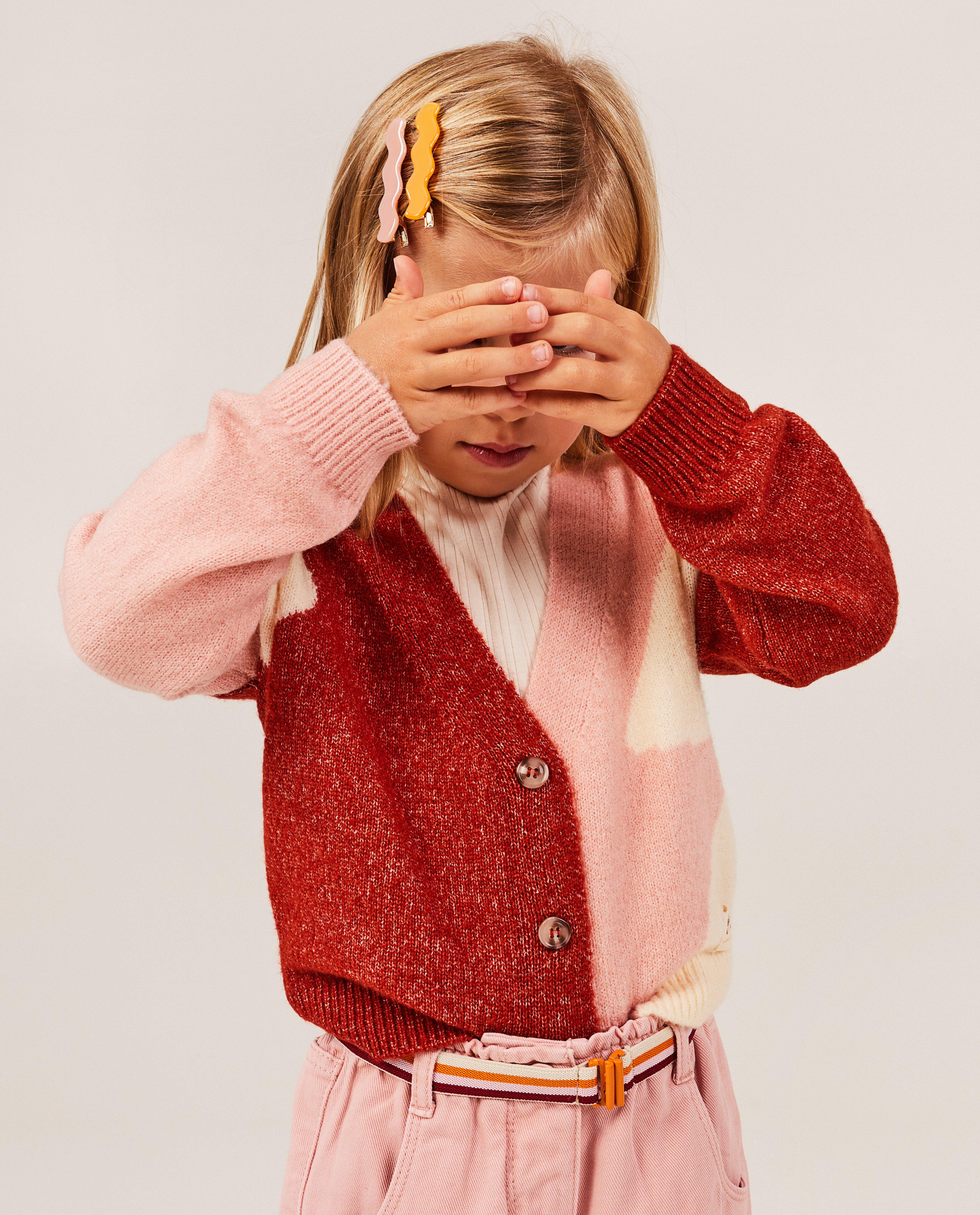 Cardigan met color block - null - Hampton Bays