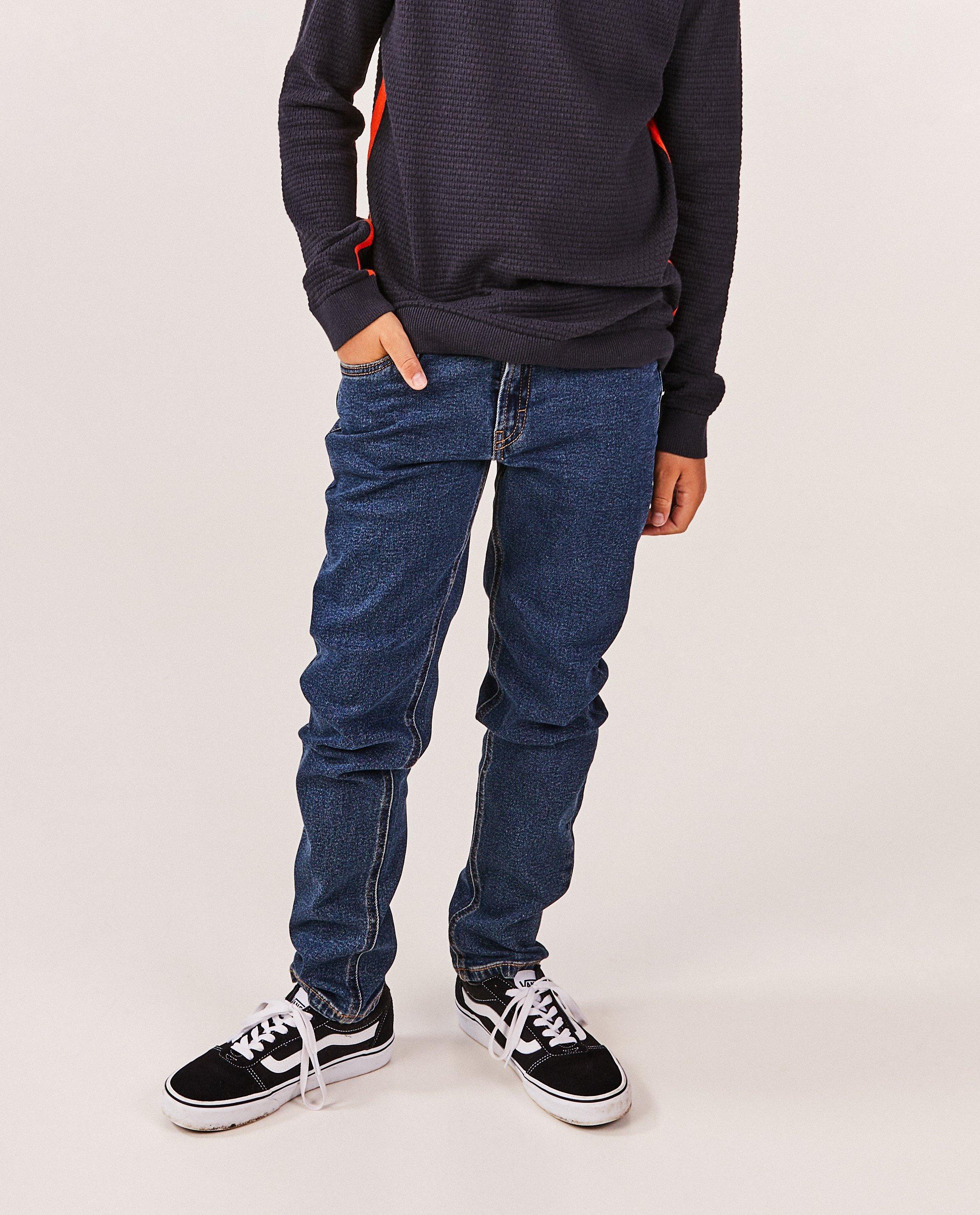 Donkerblauwe jeans, straight fit - null - Dylan Haegens