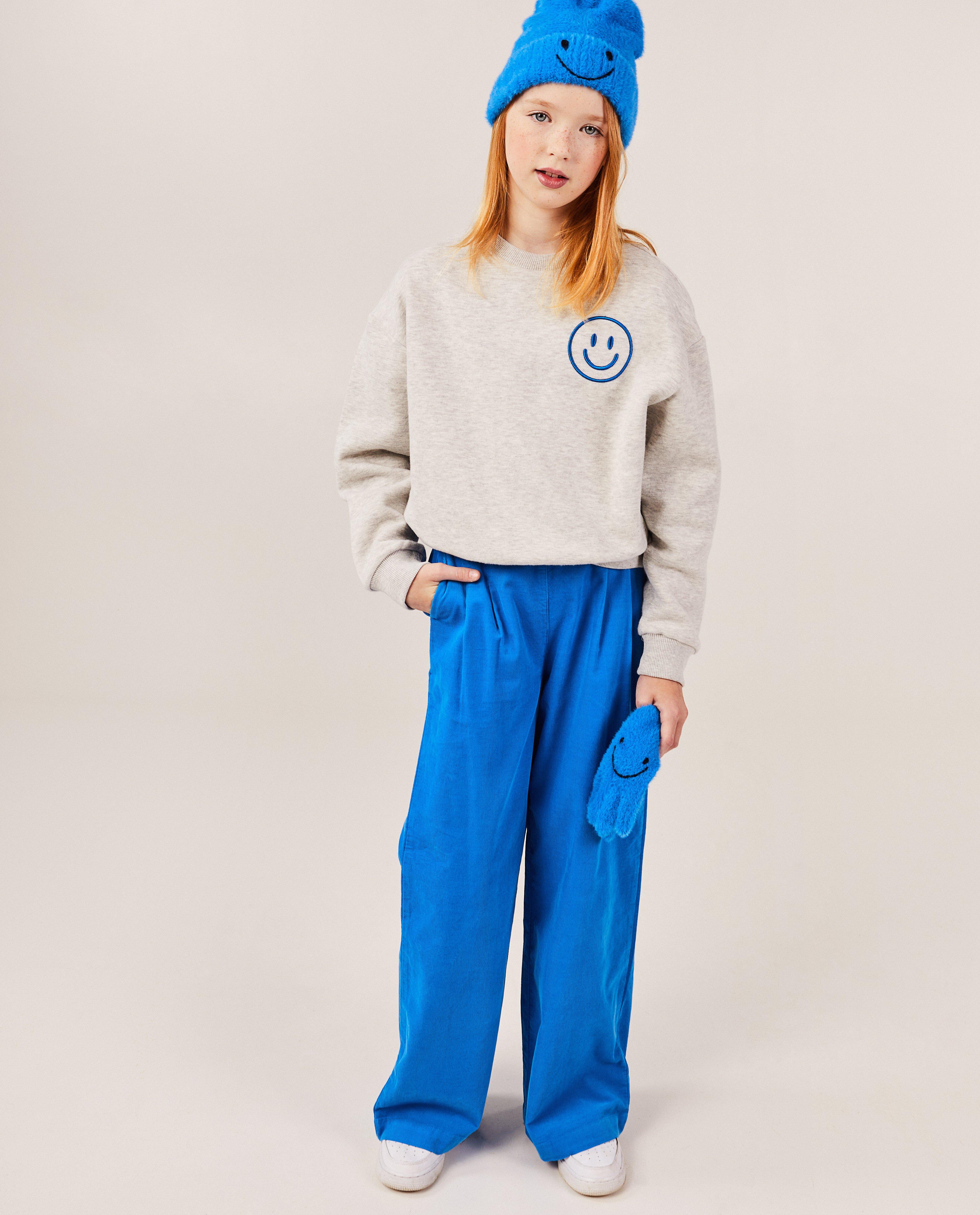 Sweater met geborduurde smiley - null - Fish & Chips