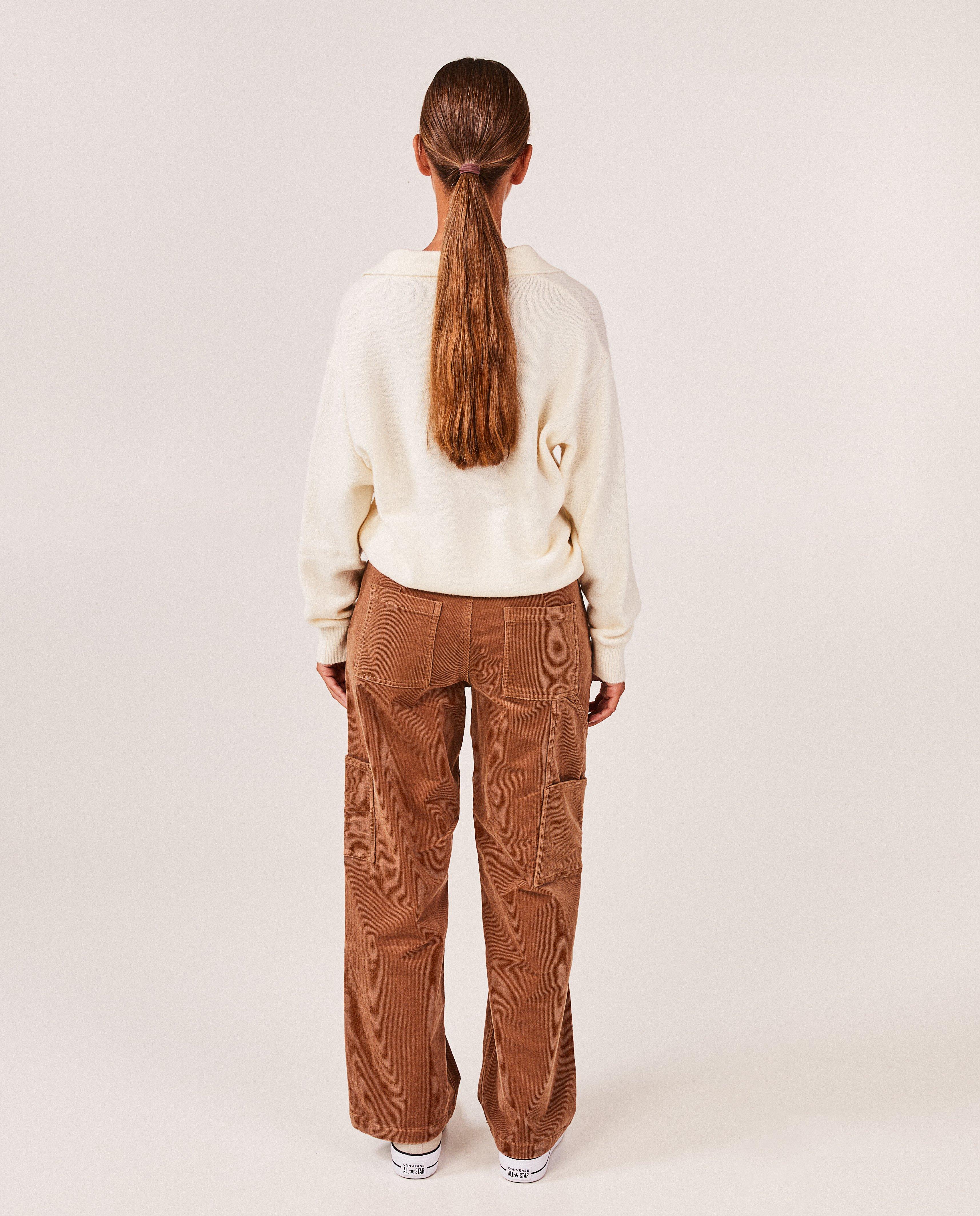 Pantalons - Pantalon en velours côtelé, straight fit