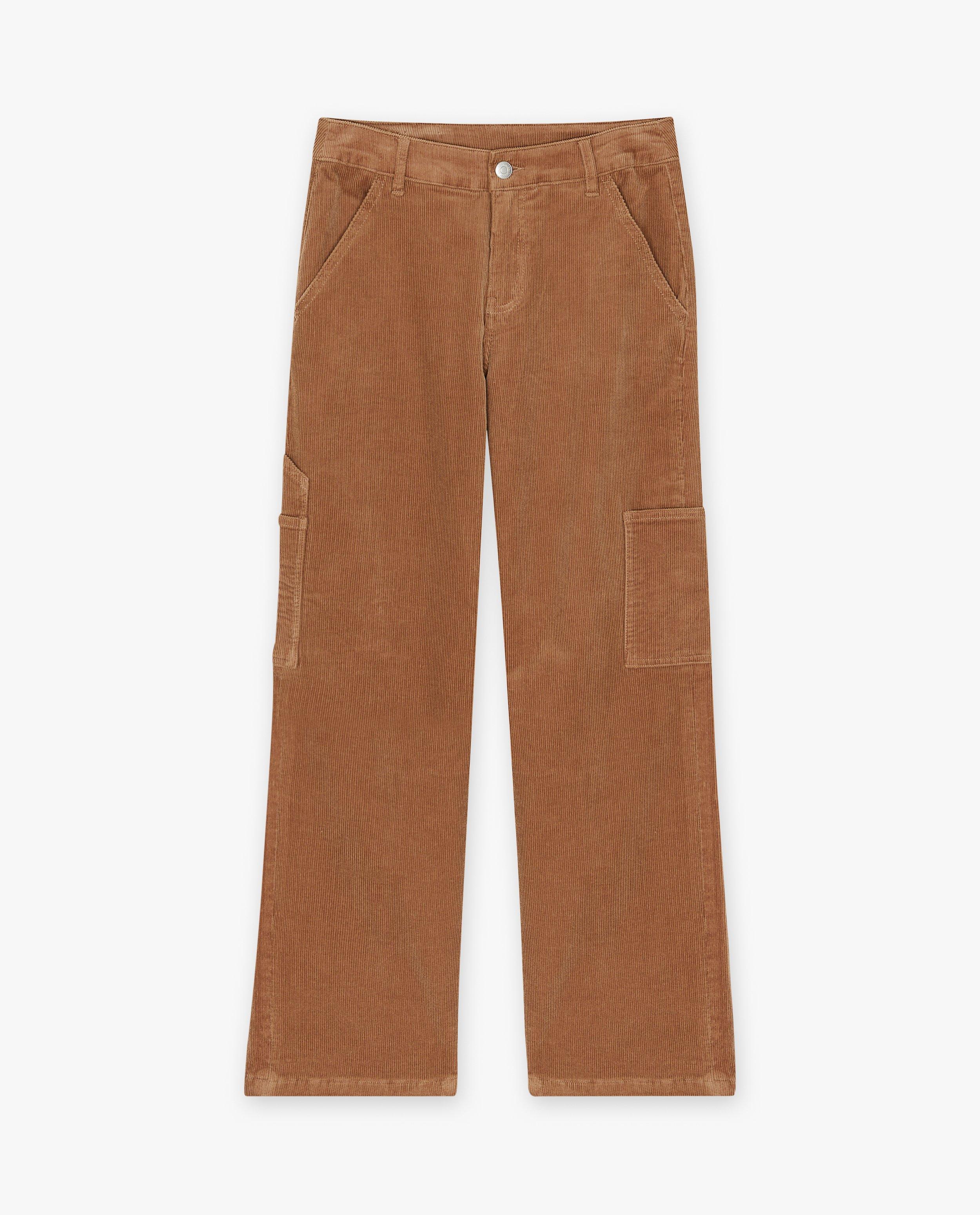Pantalons - Pantalon en velours côtelé, straight fit