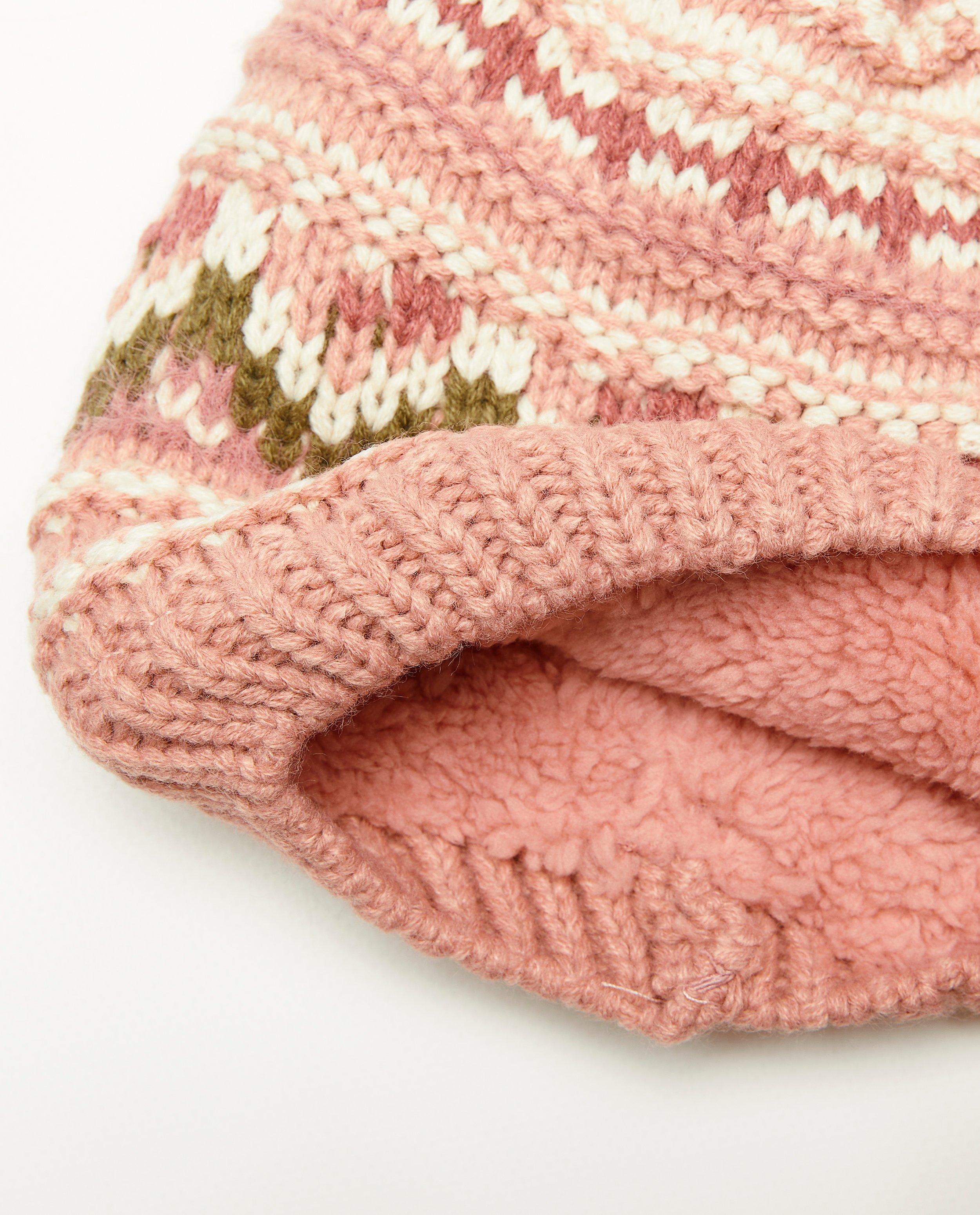 Bonneterie - Bonnet en tricot avec un pompon