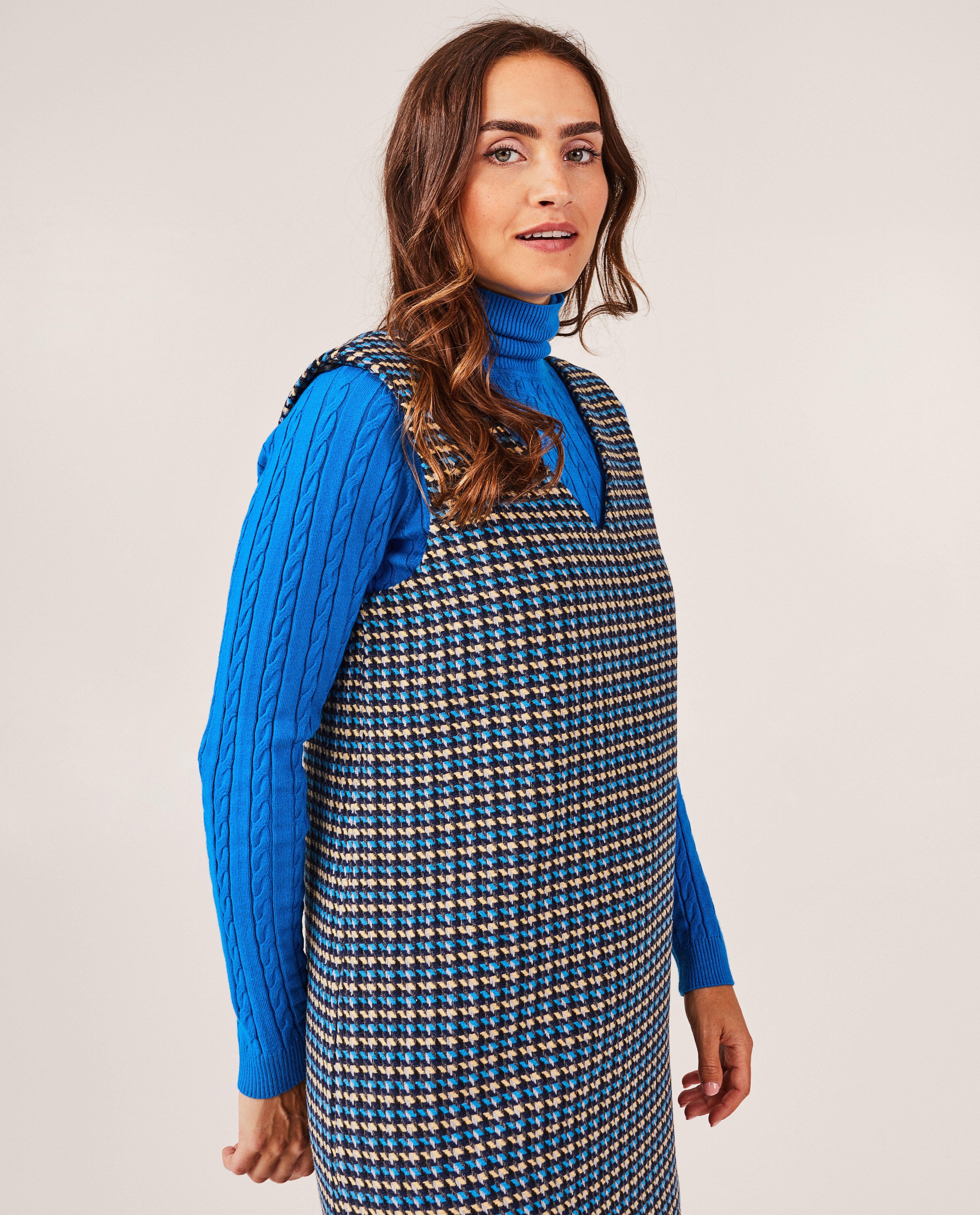 Robe en tricot à motif abstrait - null - Sora