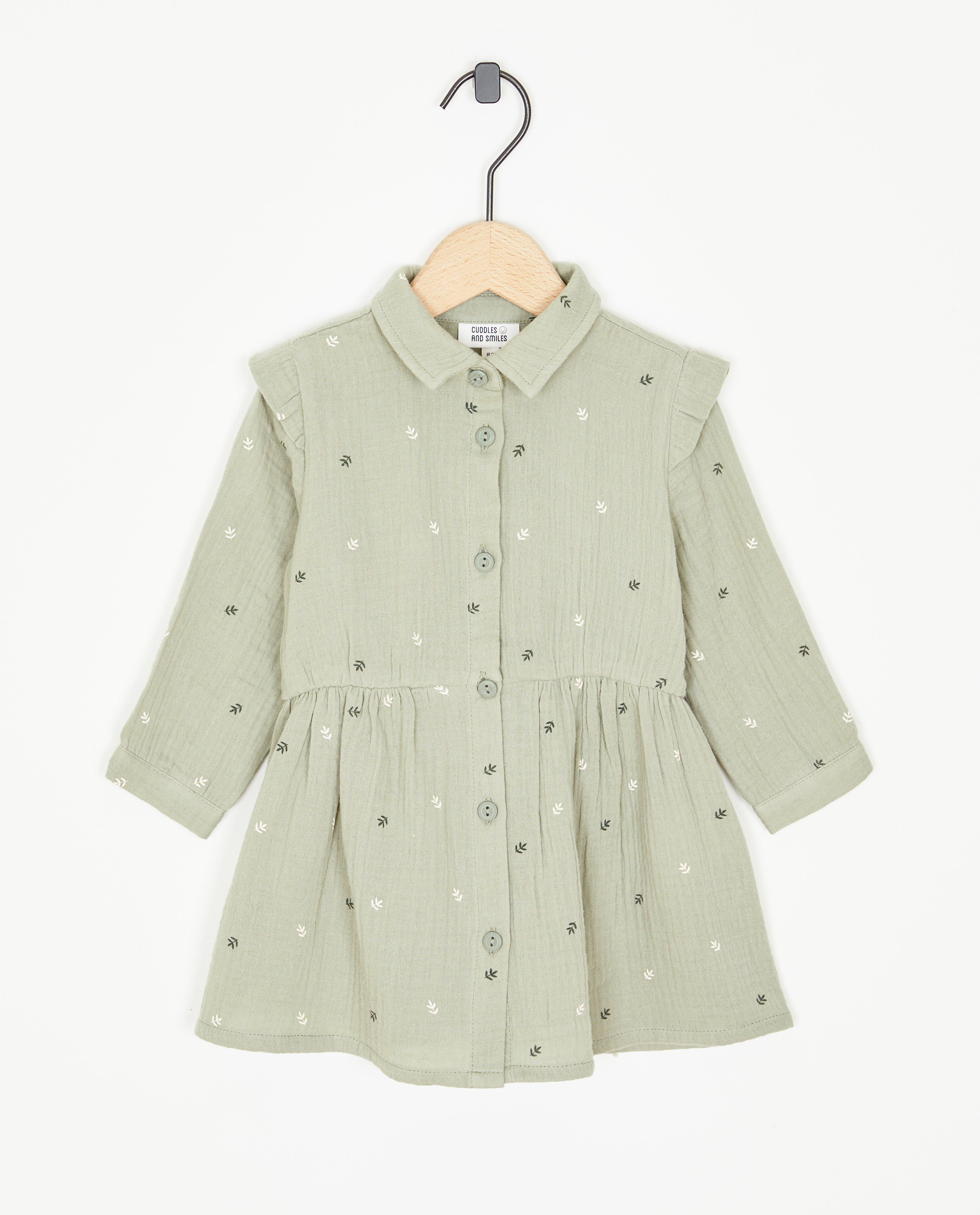 Robe verte en tétra - null - Cuddles and Smiles