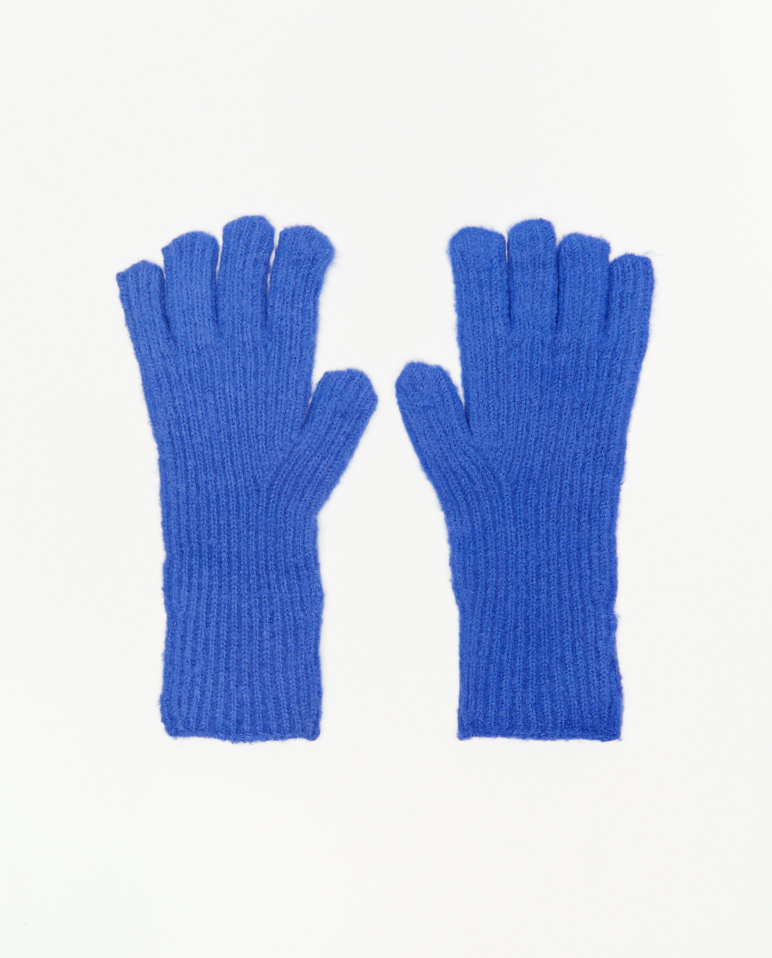 Paarse handschoenen met vingeropeningen - null - Fish & Chips