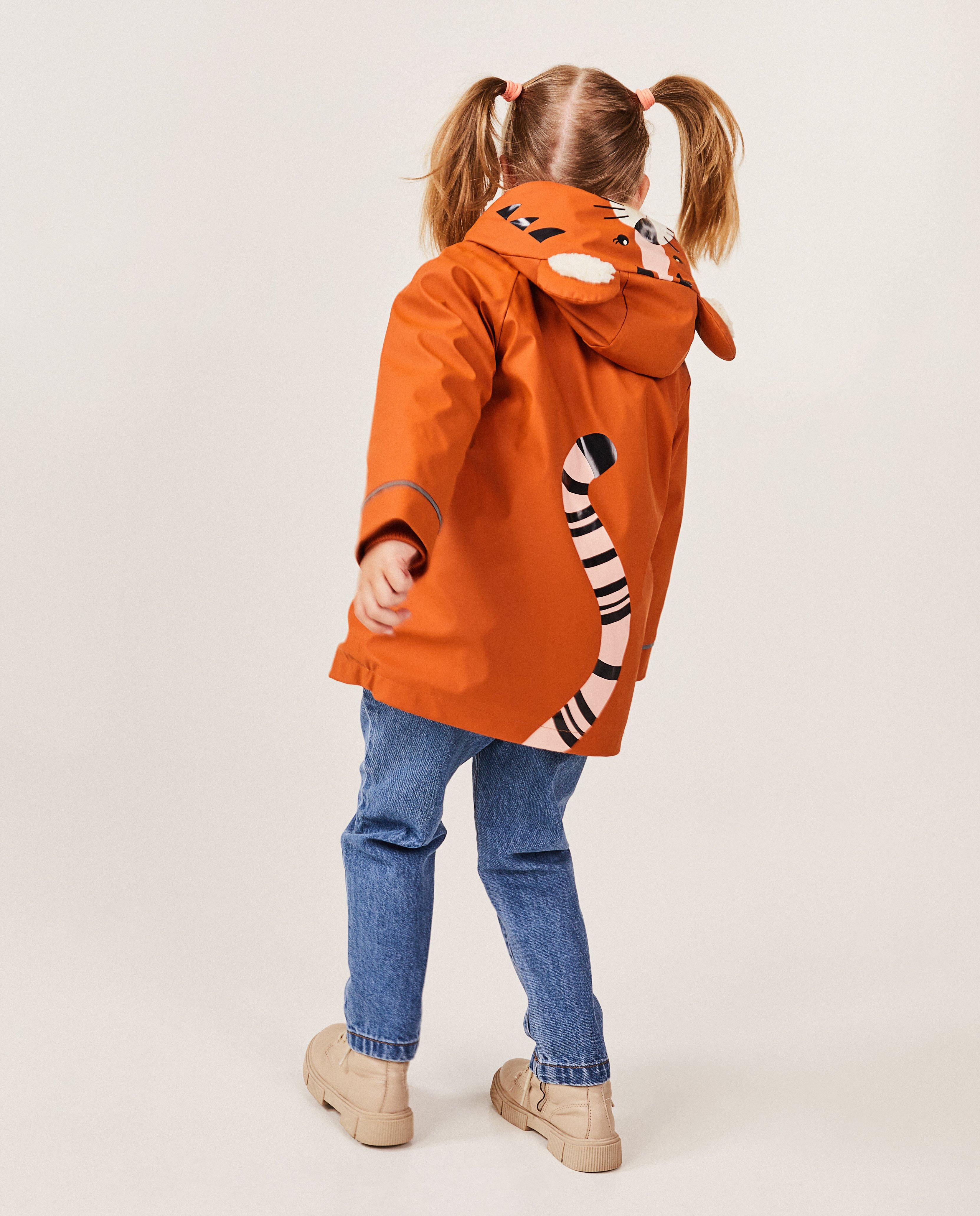 Oranje jas met dierenprint - null - Milla Star