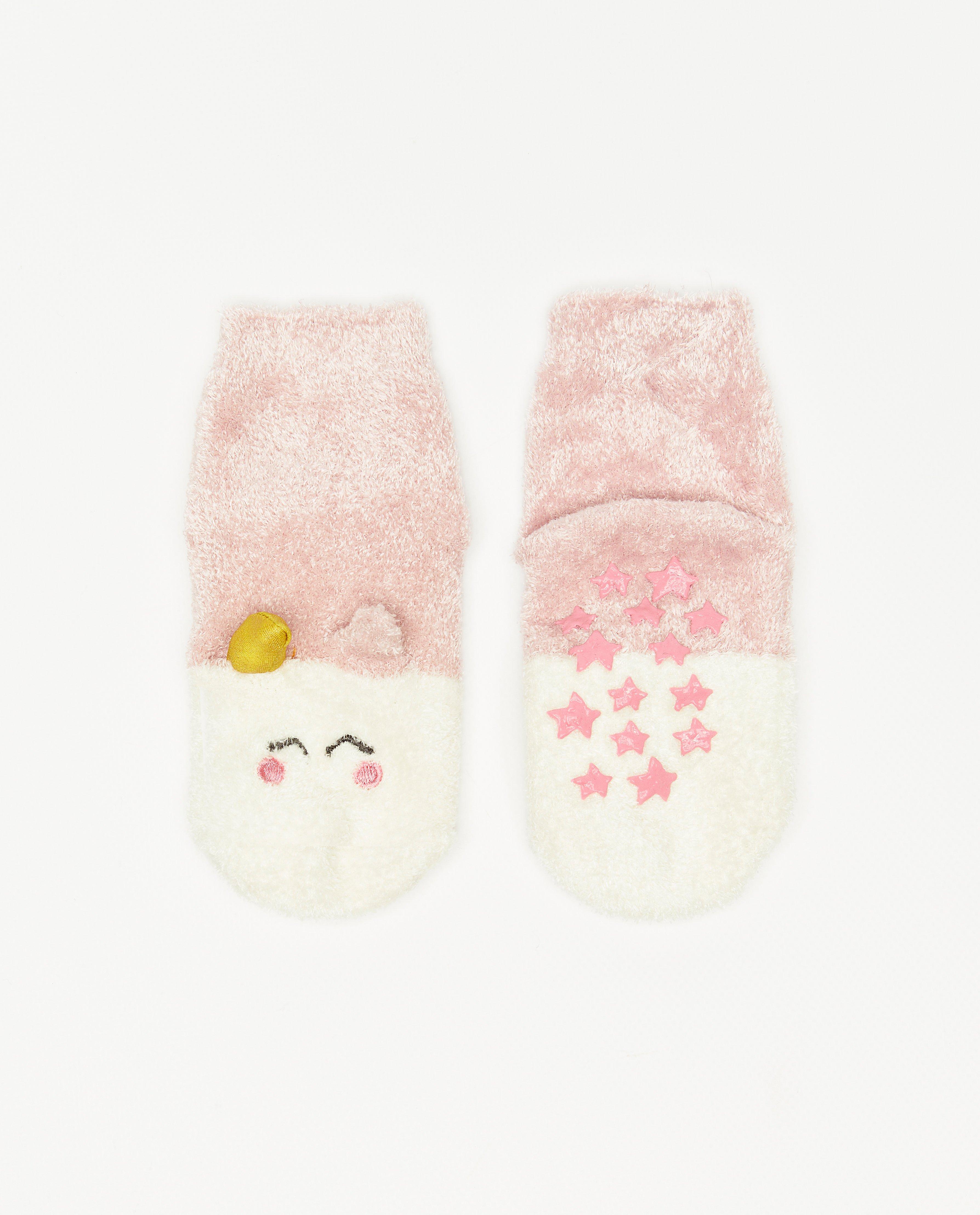 Chaussettes duveteuses à antidérapants - null - Milla Star