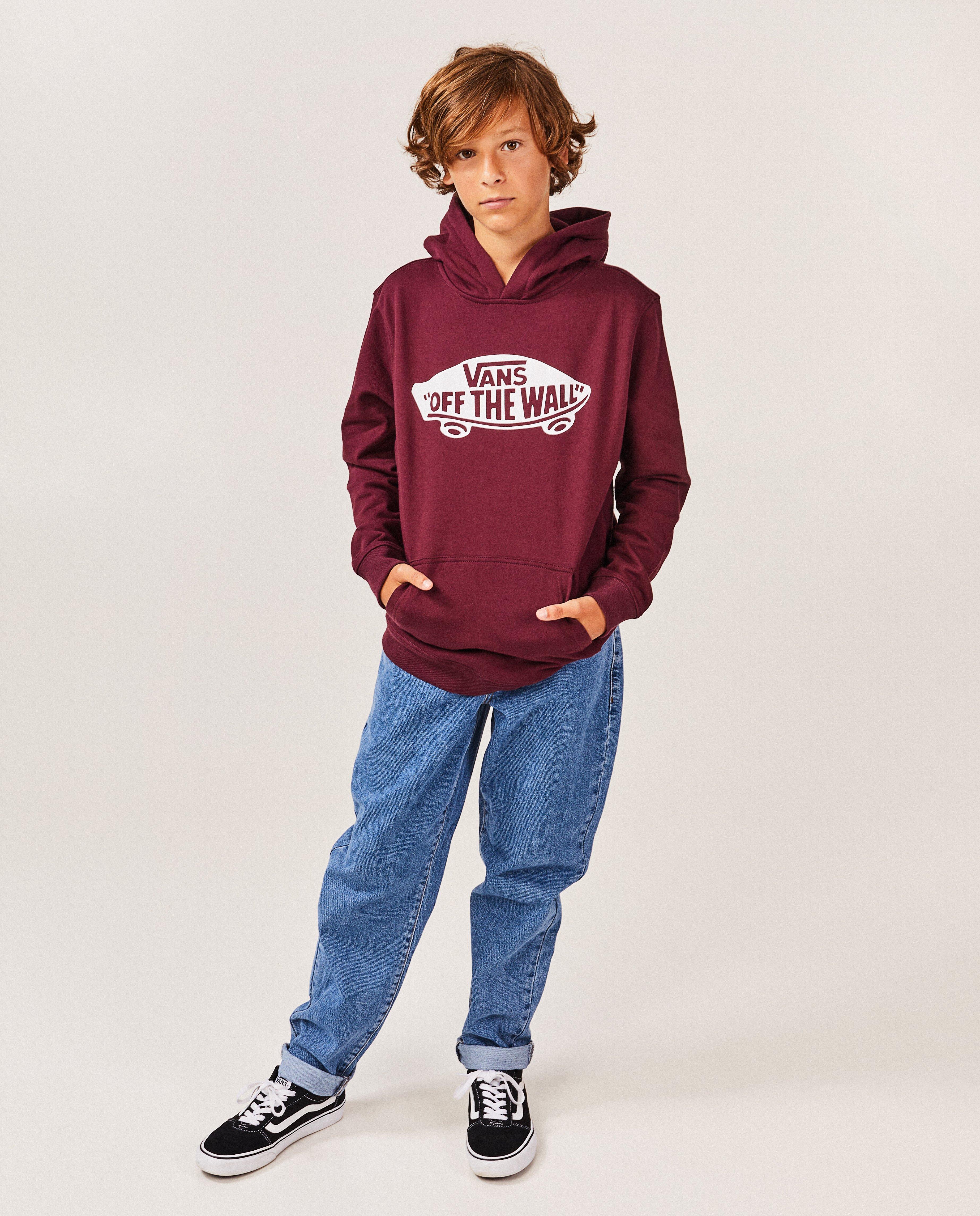 Donkerrode hoodie met opschrift - null - Vans