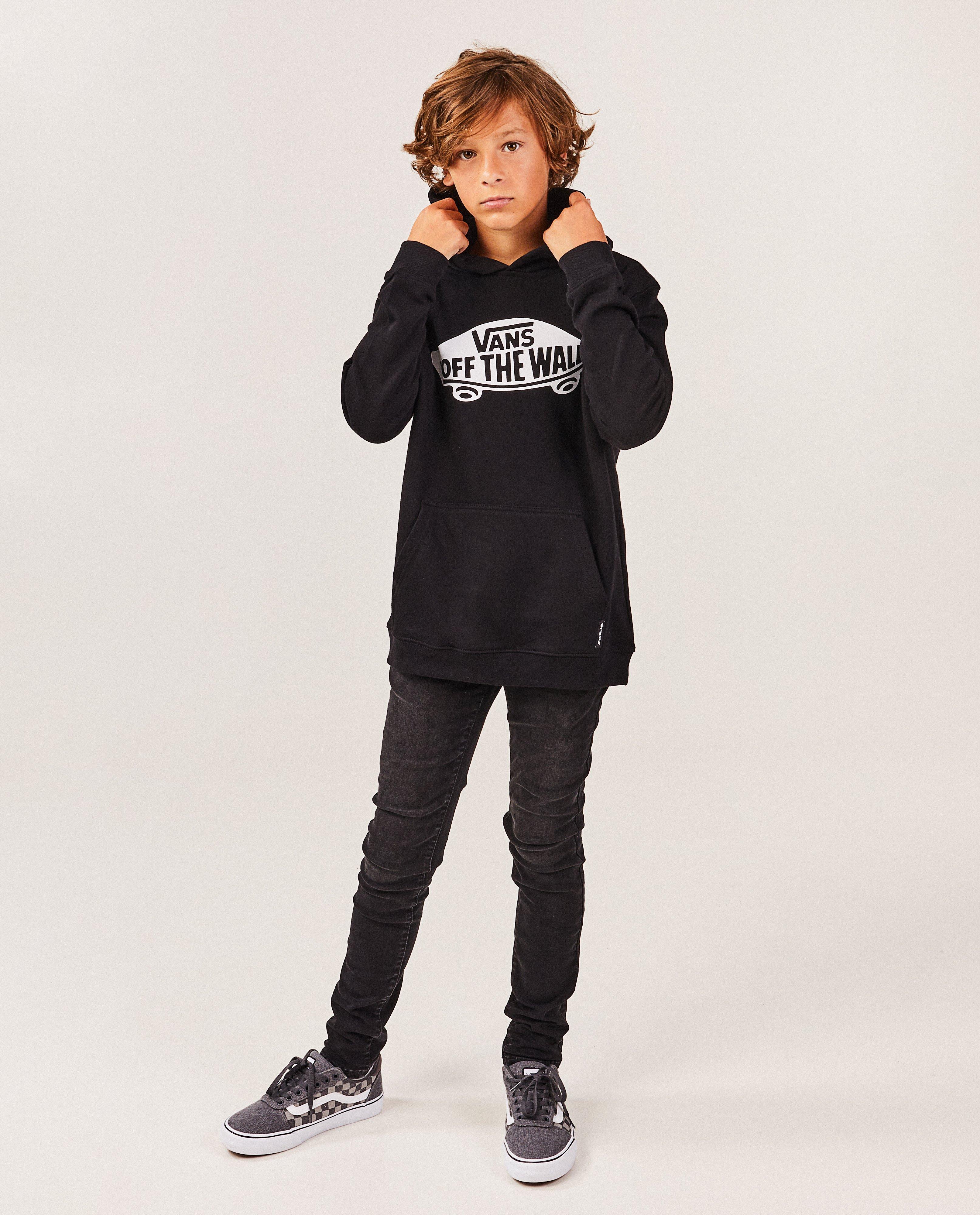 Donkerrode hoodie met opschrift - null - Vans