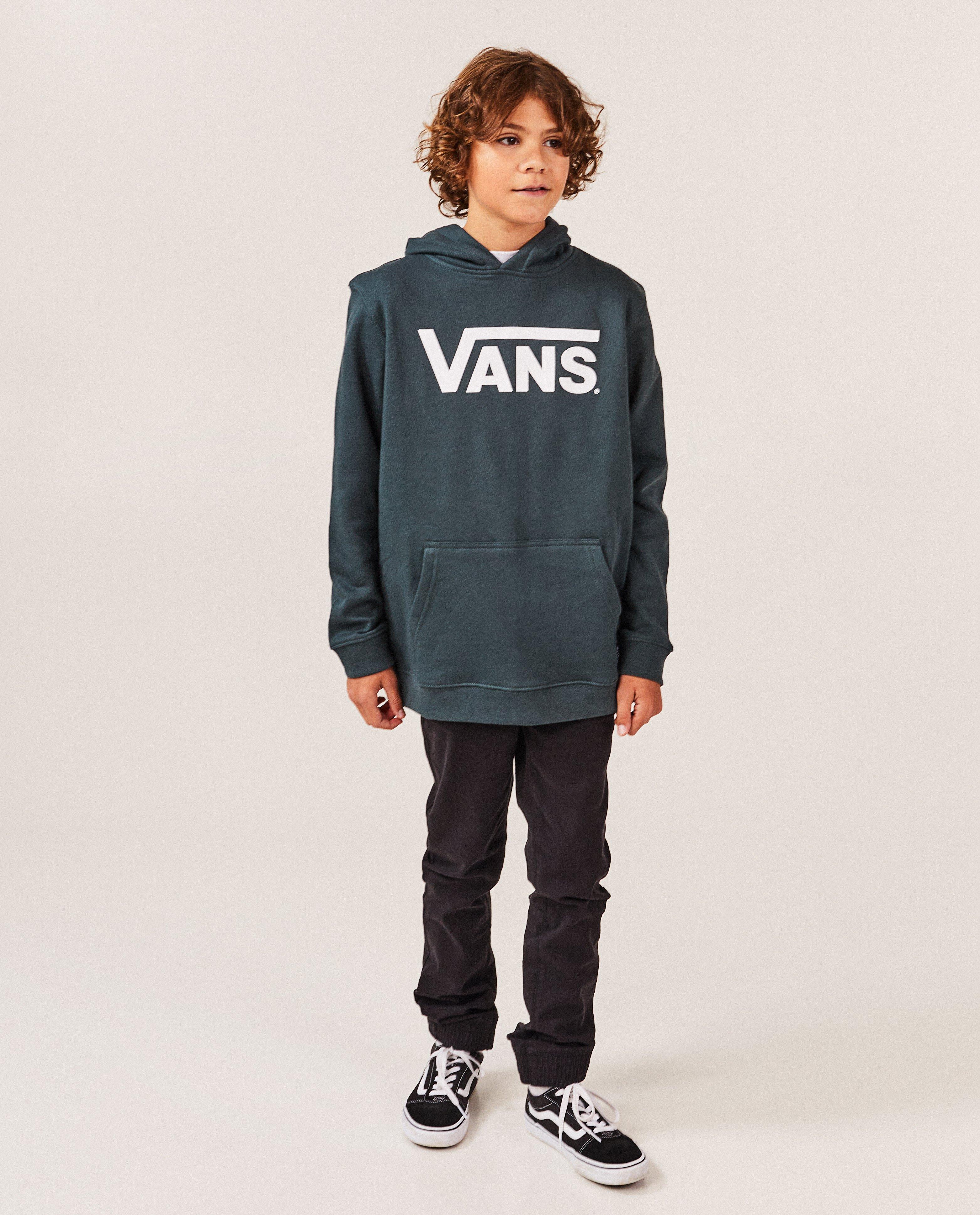 Donkergroene hoodie met opschrift - null - Vans