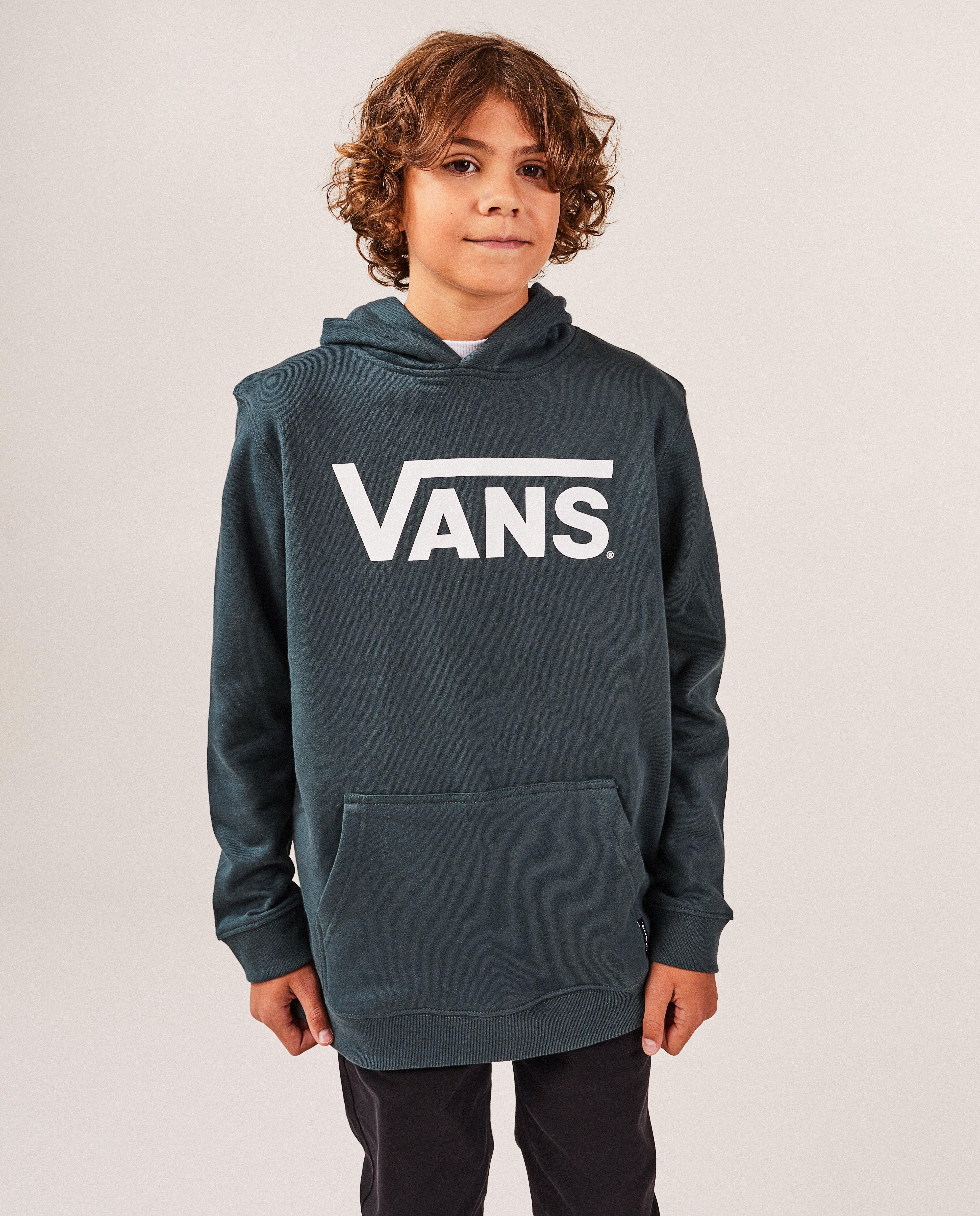 Sweaters - Donkergroene hoodie met opschrift