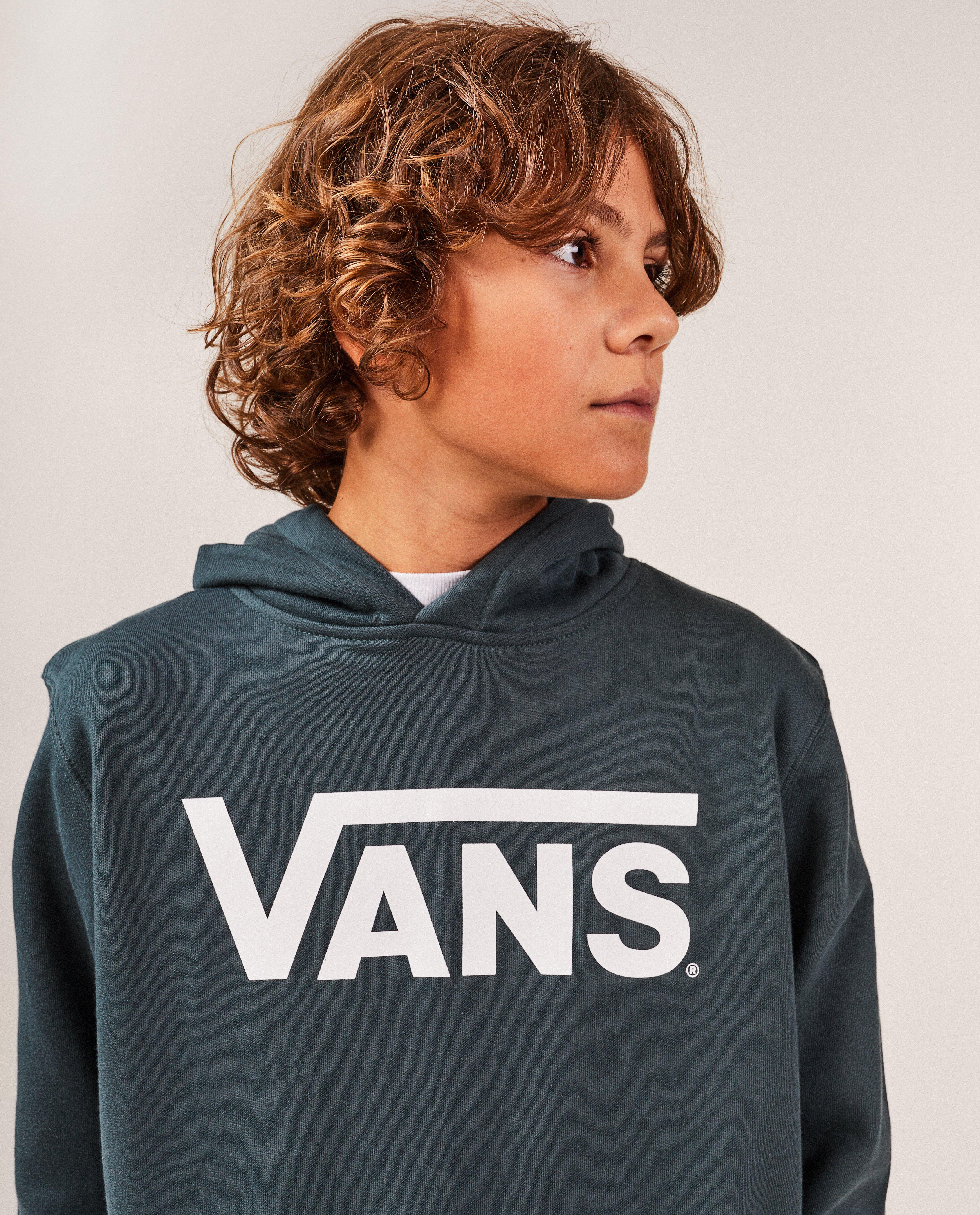 Sweaters - Donkergroene hoodie met opschrift