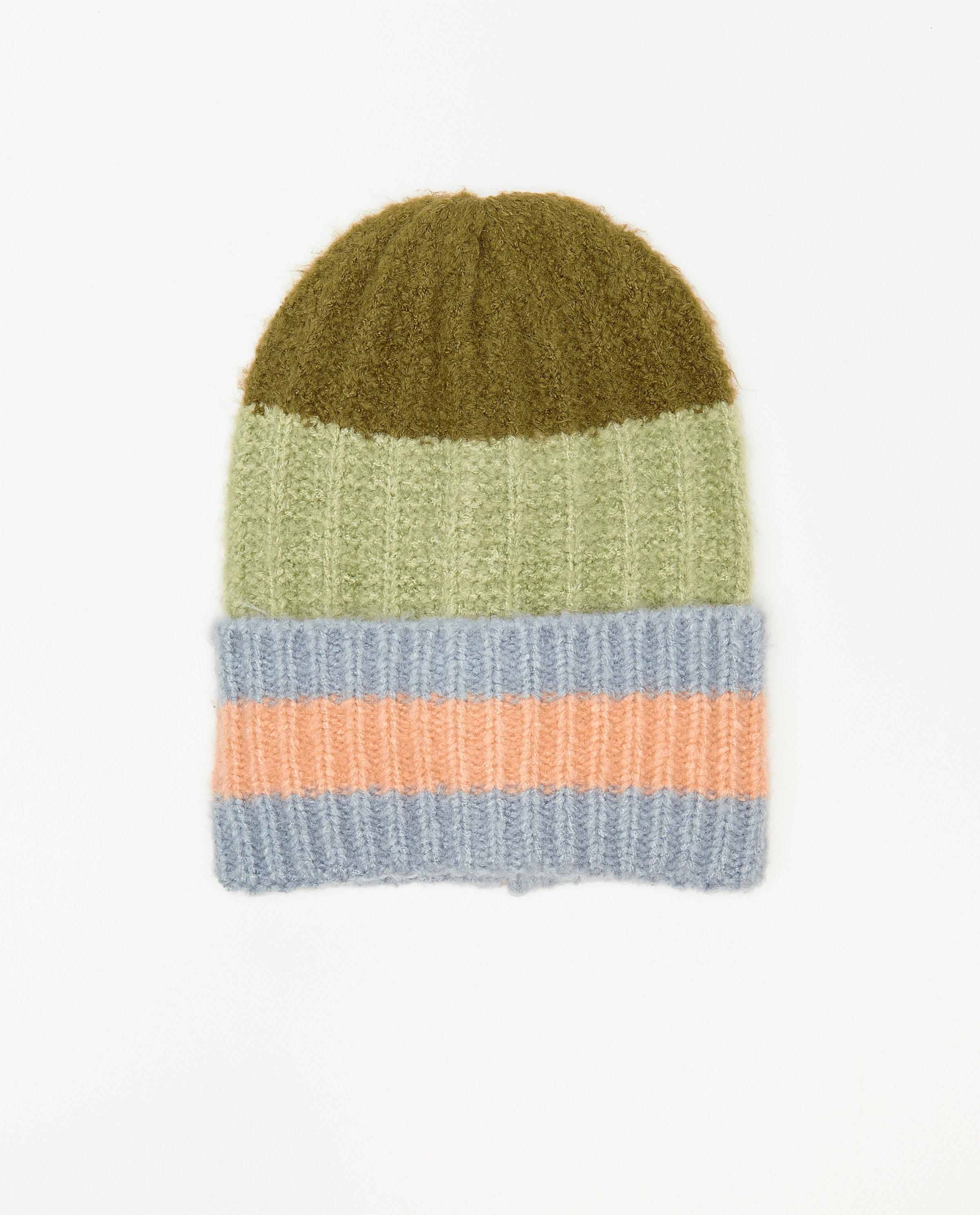 Gebreide muts met color block - null - Fish & Chips
