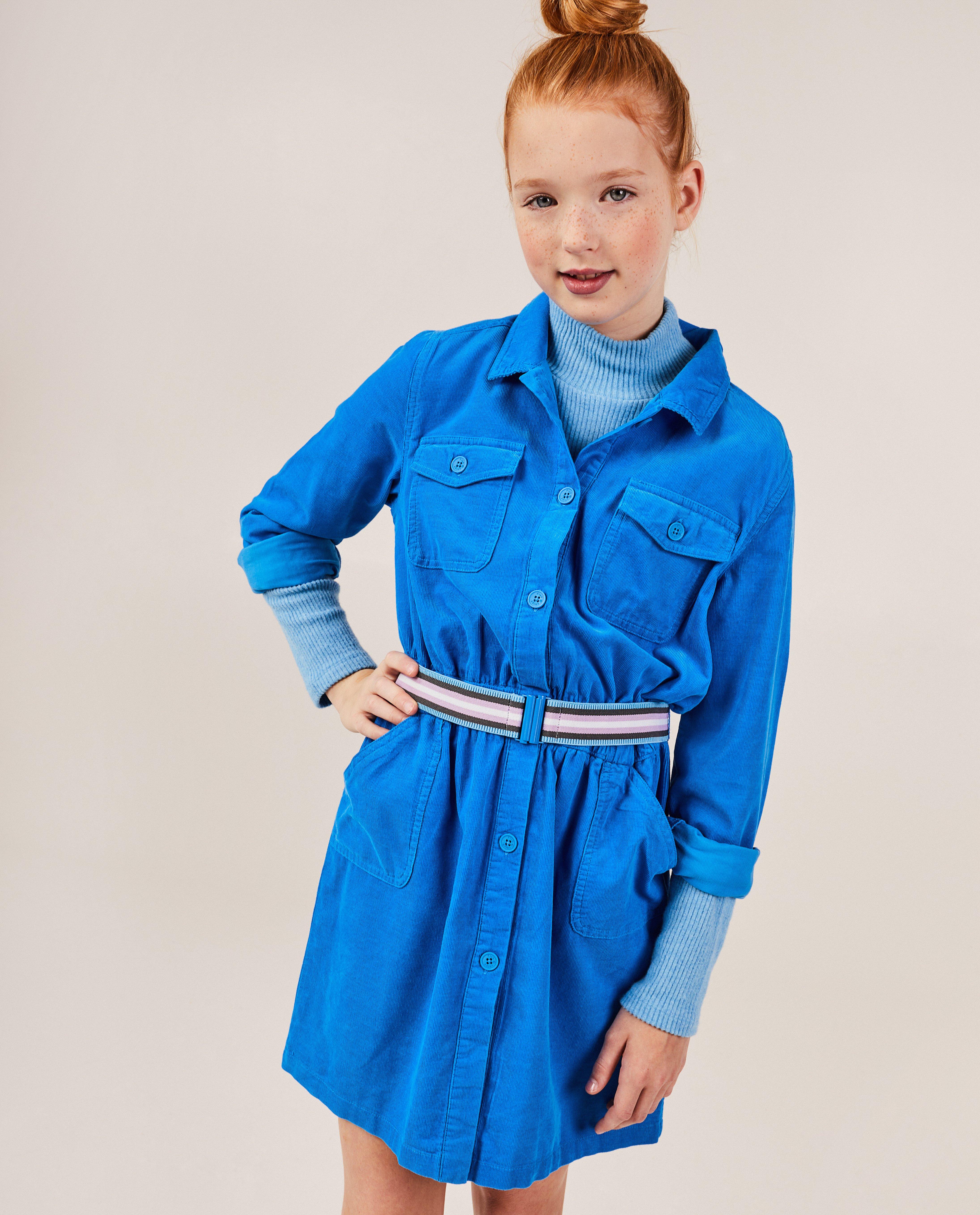 Robes - Robe en velours côtelé