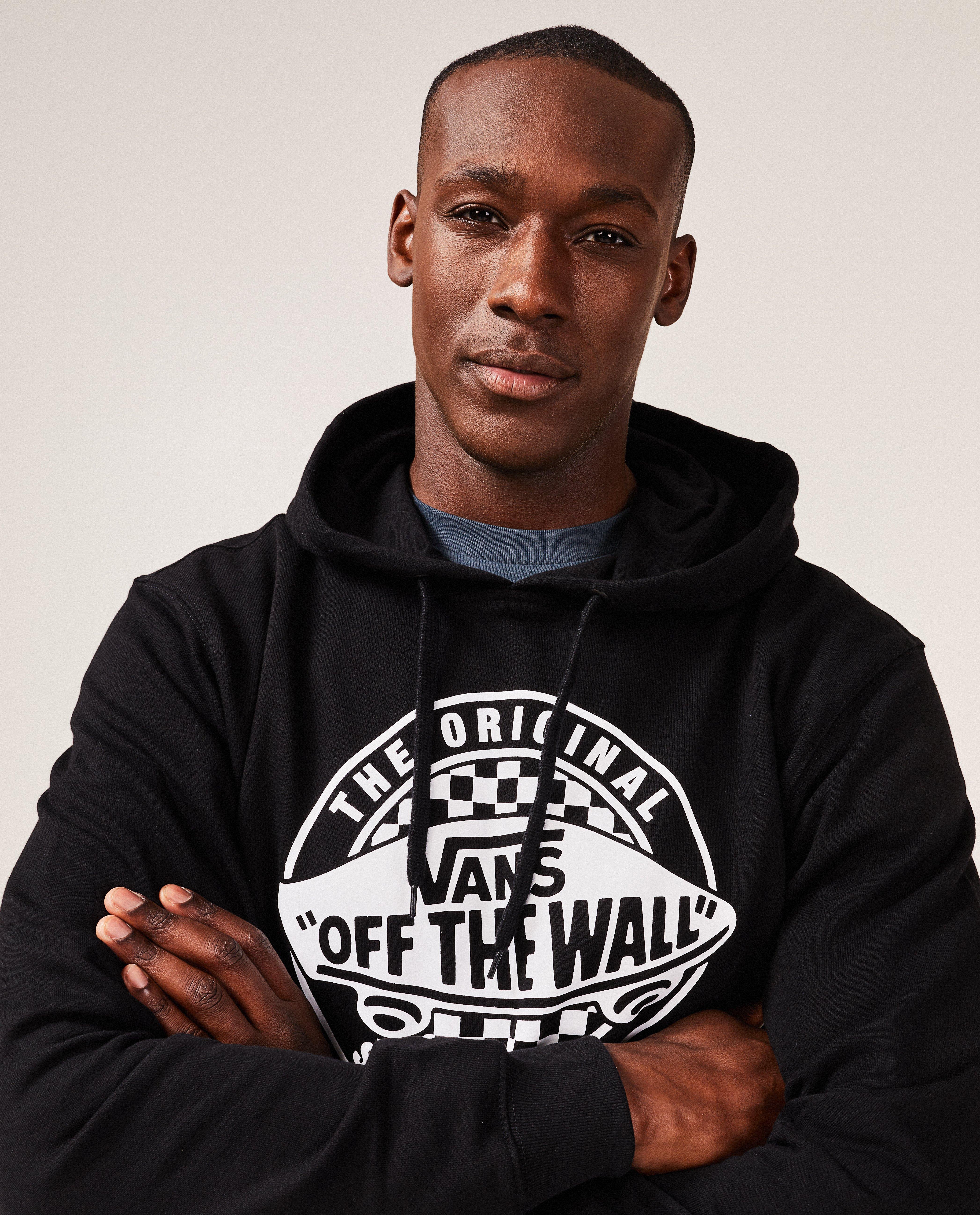 Sweats - Hoodie noir à imprimé
