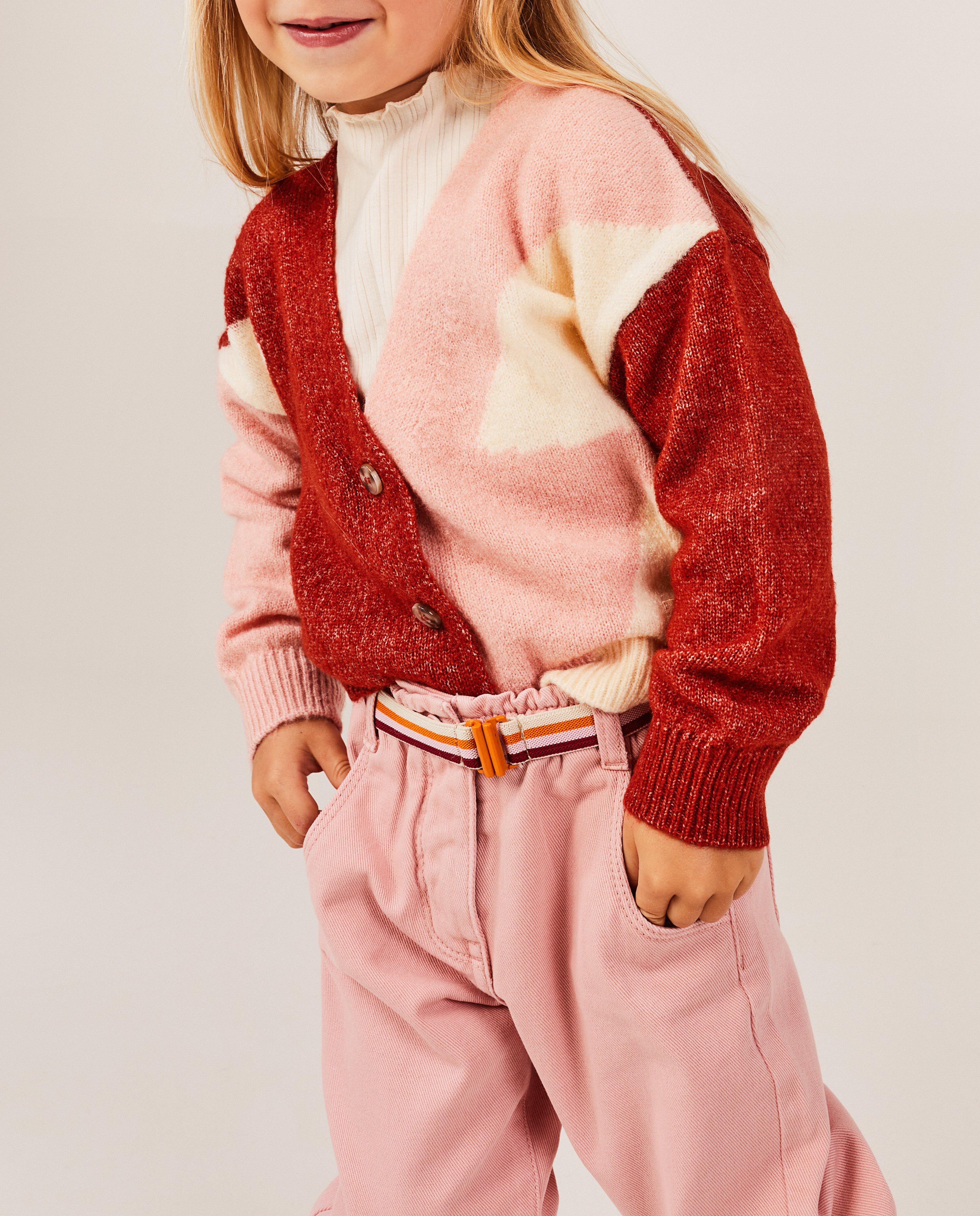 Roze jeans met riem - null - Hampton Bays