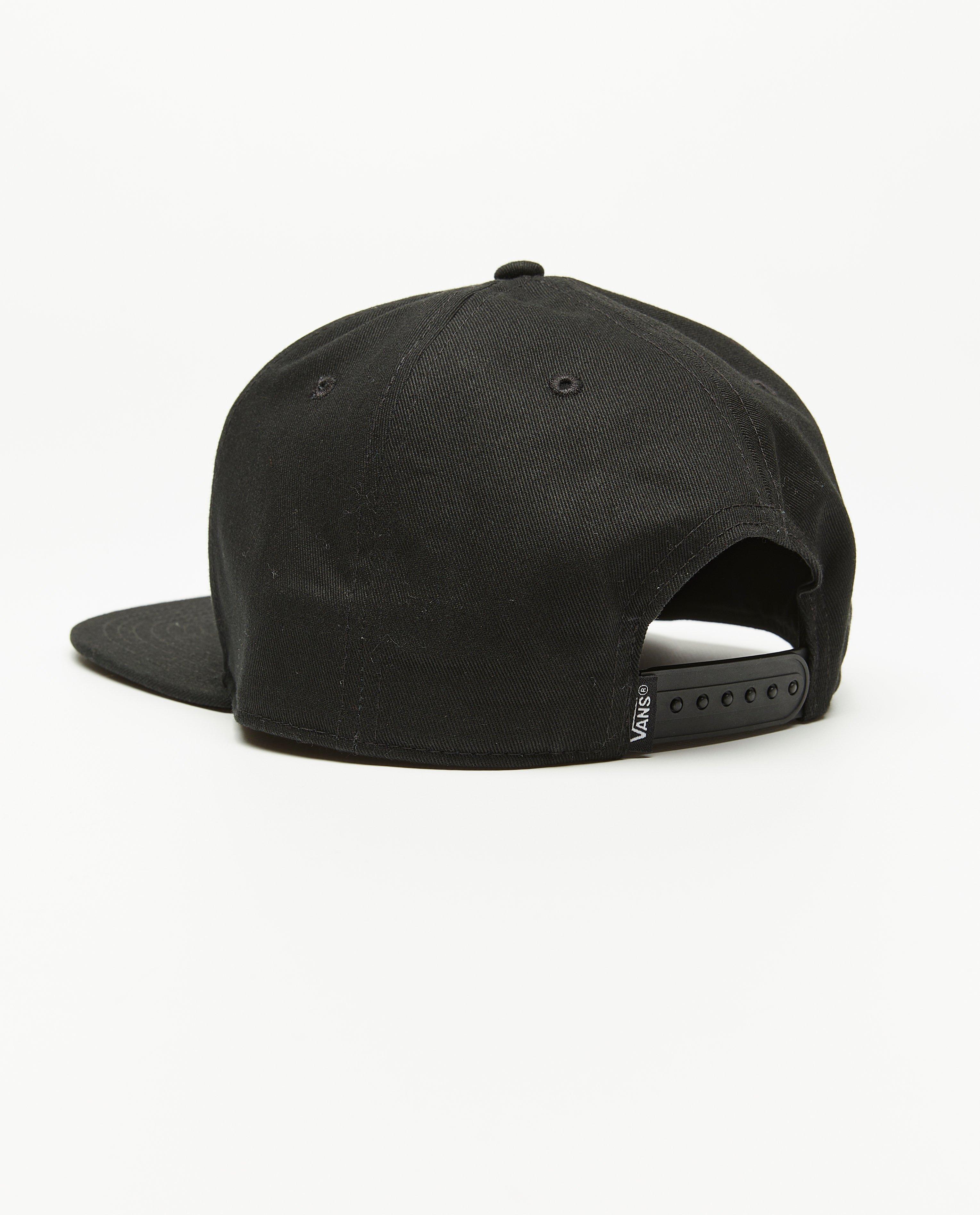 Bonneterie - Casquette noire avec broderie, hommes