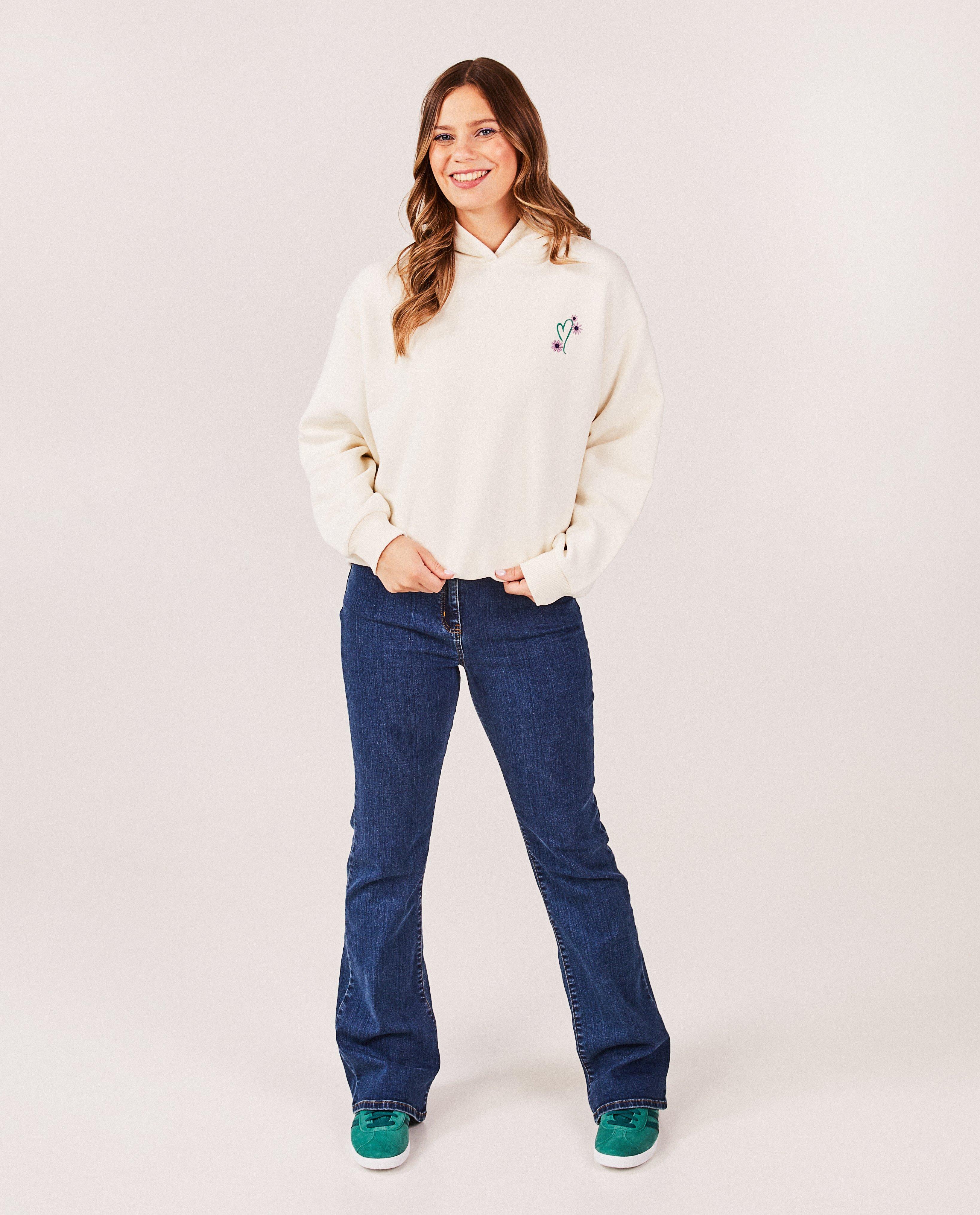 Hoodie écru avec broderies - null - Maude Van der Vorst