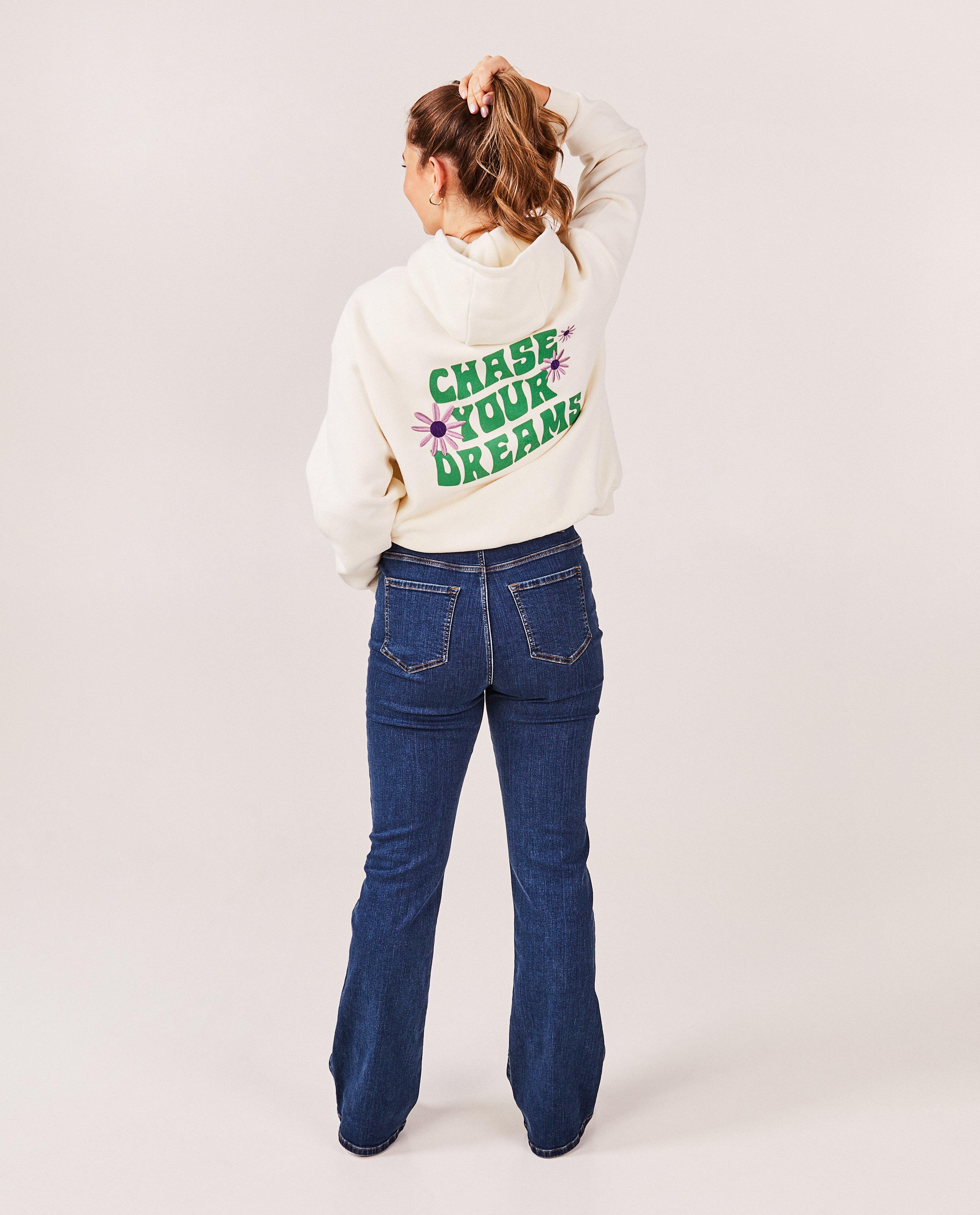 Sweats - Hoodie écru avec broderies