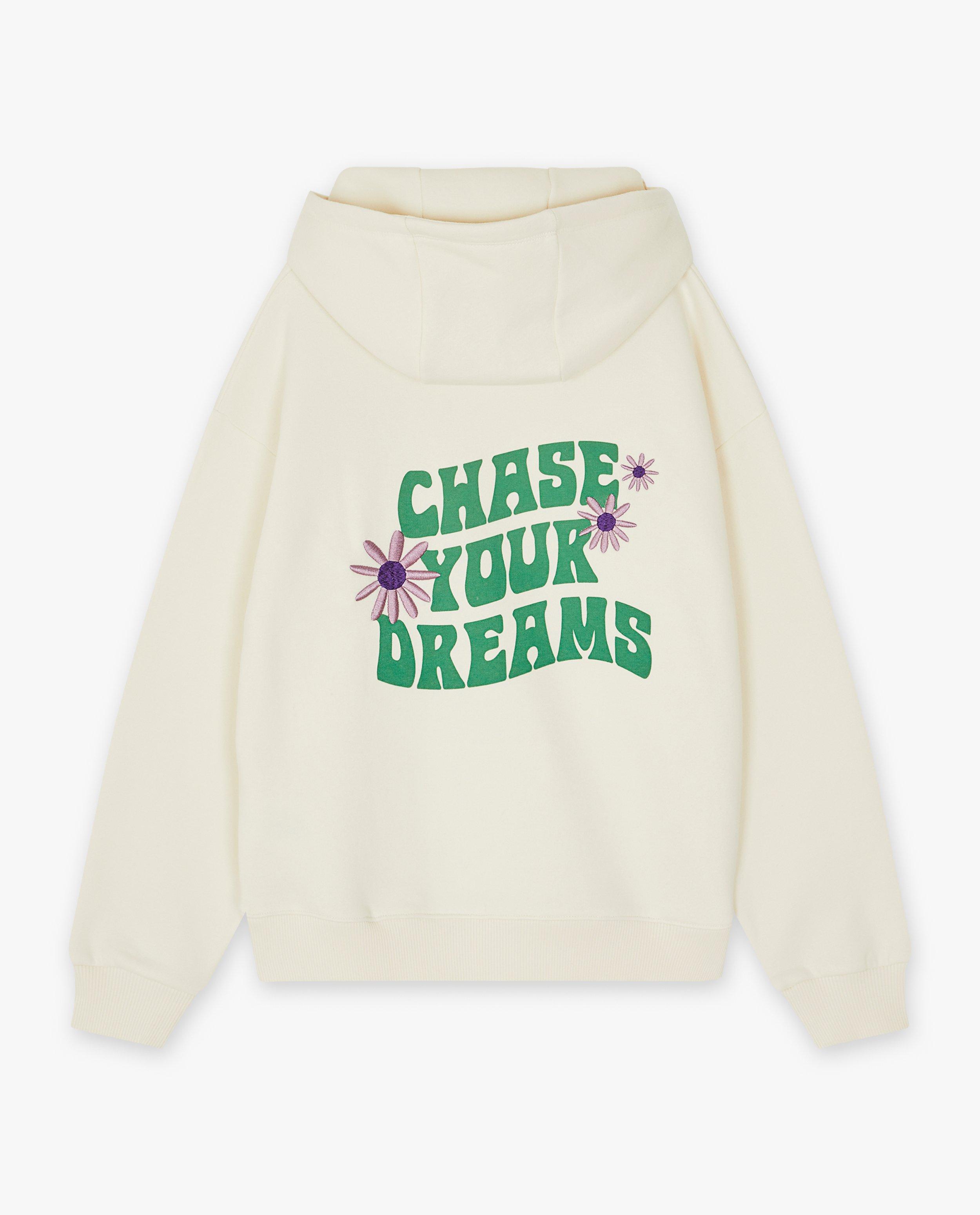 Sweats - Hoodie écru avec broderies