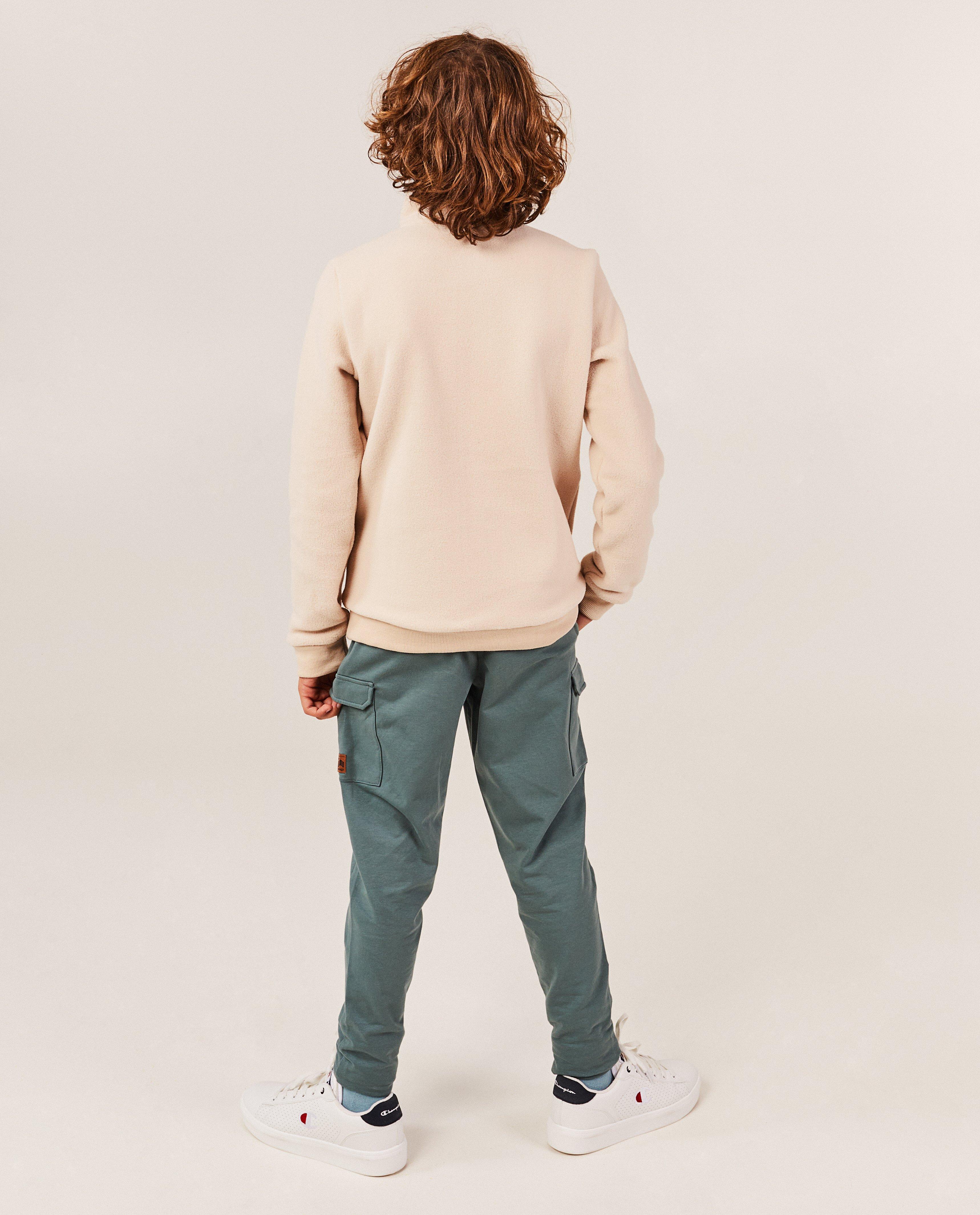 Sweaters - Fleece sweater met opstaande kraag
