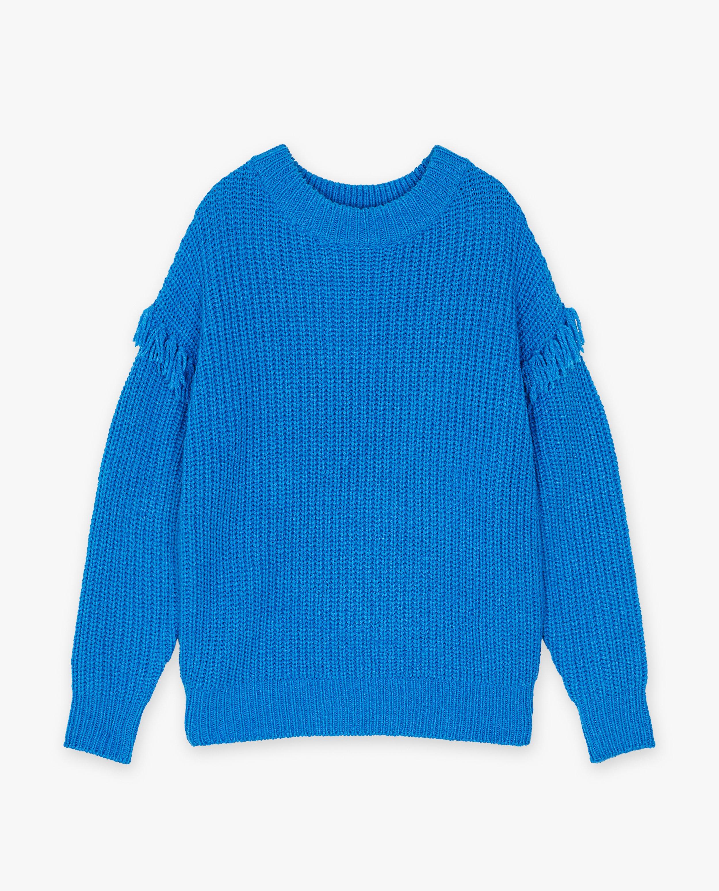 Pulls - Pull en tricot avec des franges