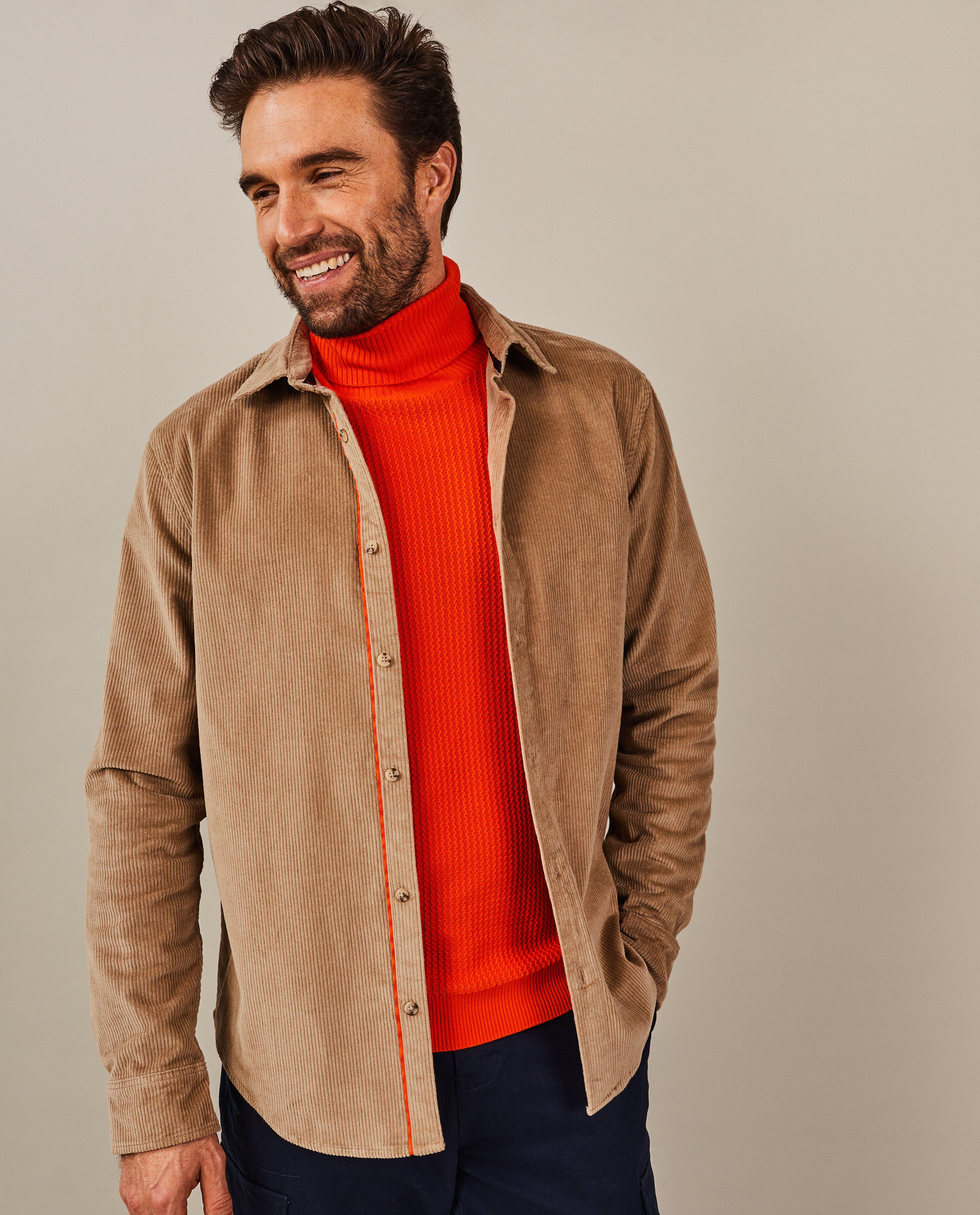 Chemise en velours côtelé, regular fit - Détails du produit - brun clair - image numéro 2