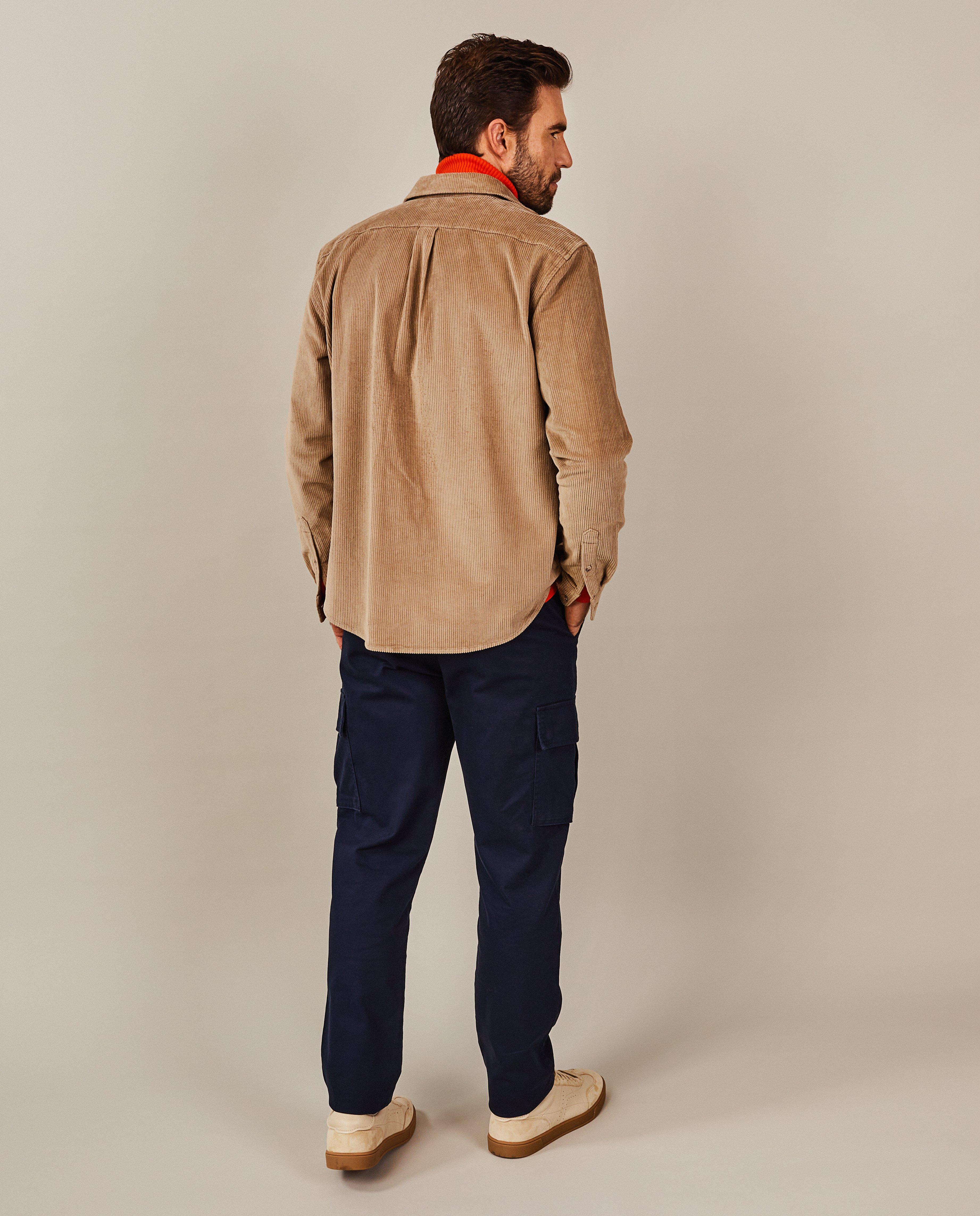 Chemise en velours côtelé, regular fit - Détails du produit - brun clair - image numéro 3