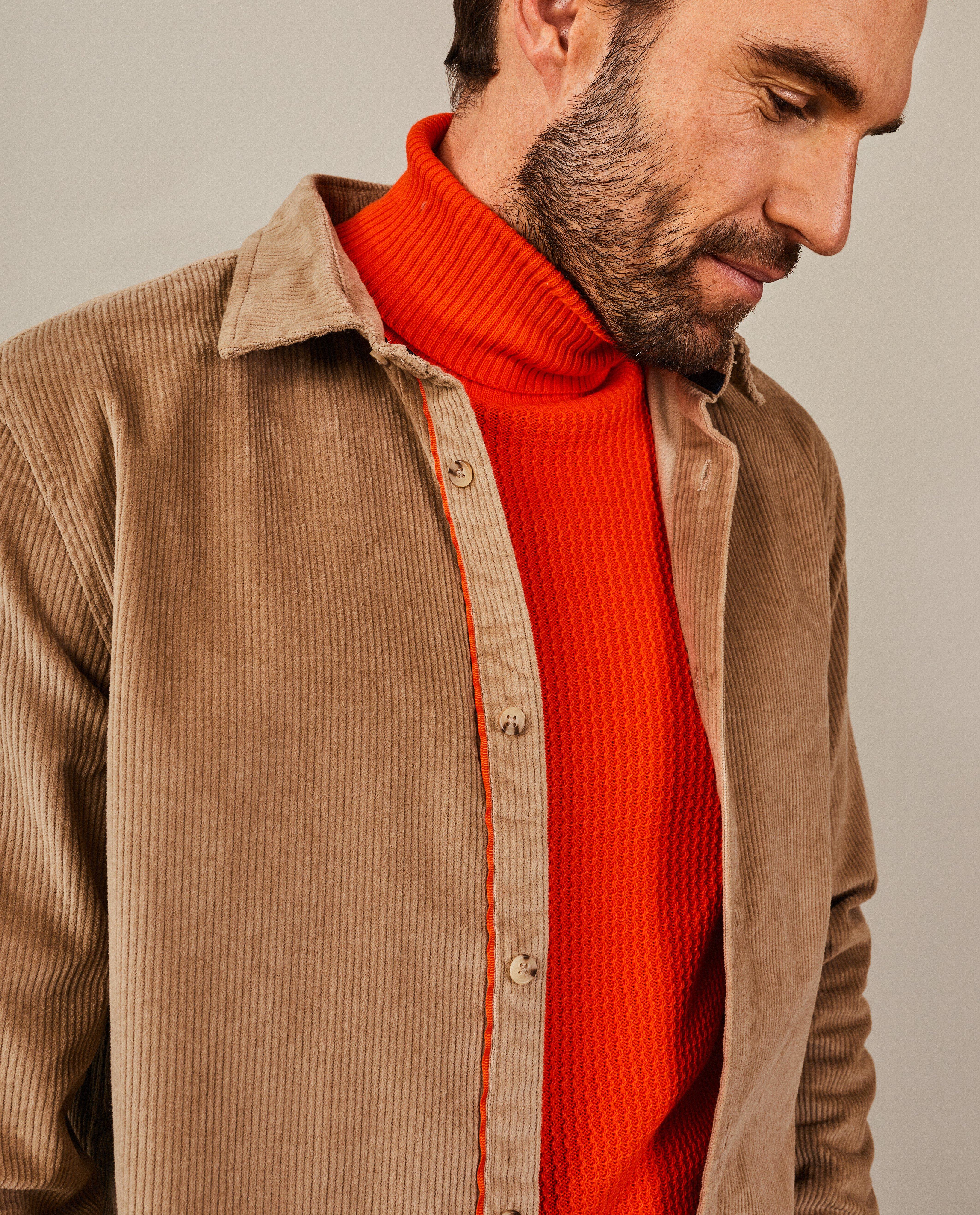 Chemise en velours côtelé, regular fit - Détails du produit - brun clair - image numéro 4