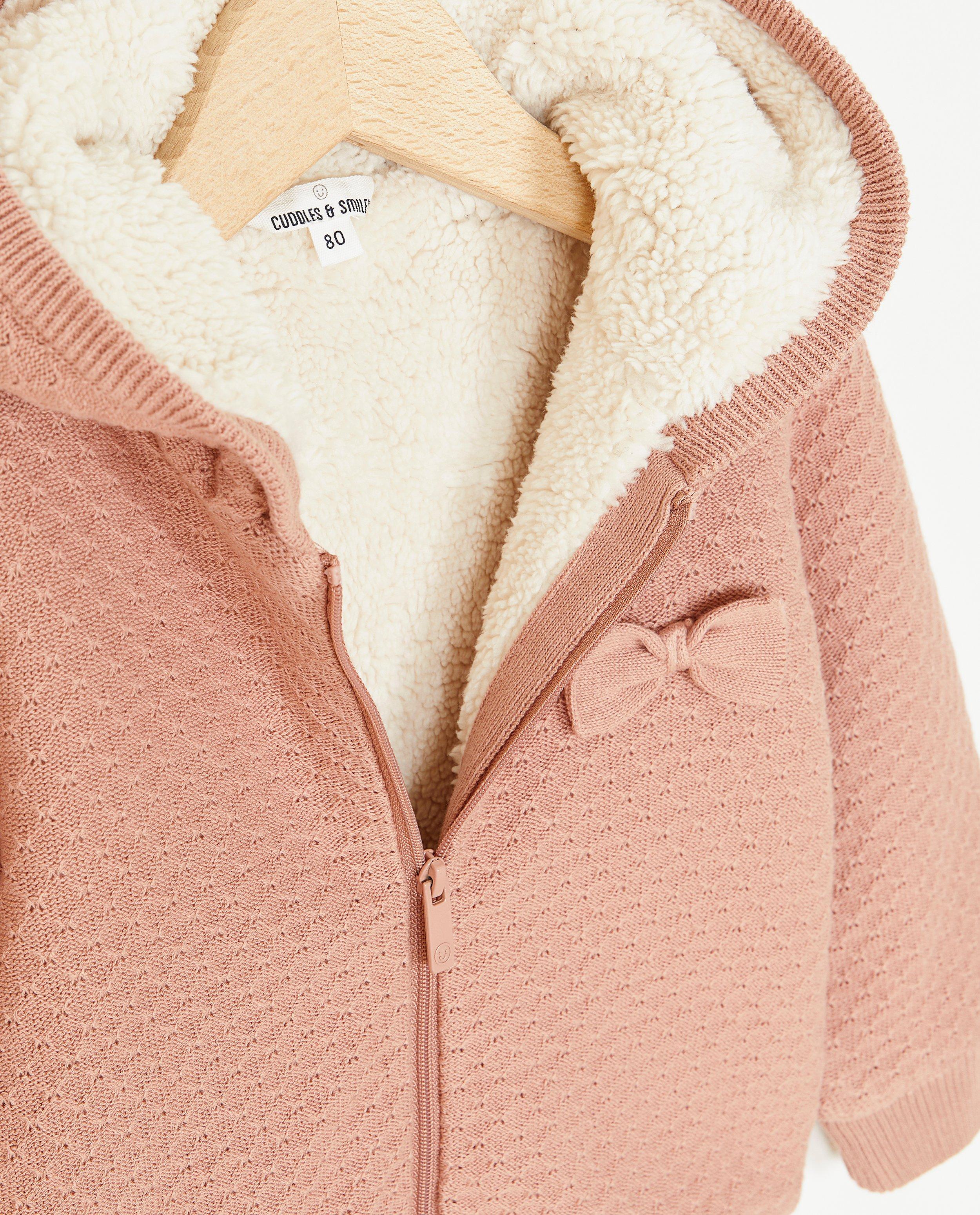 Roze jas met ajour - Product Detail - roze - afbeelding nummer 4