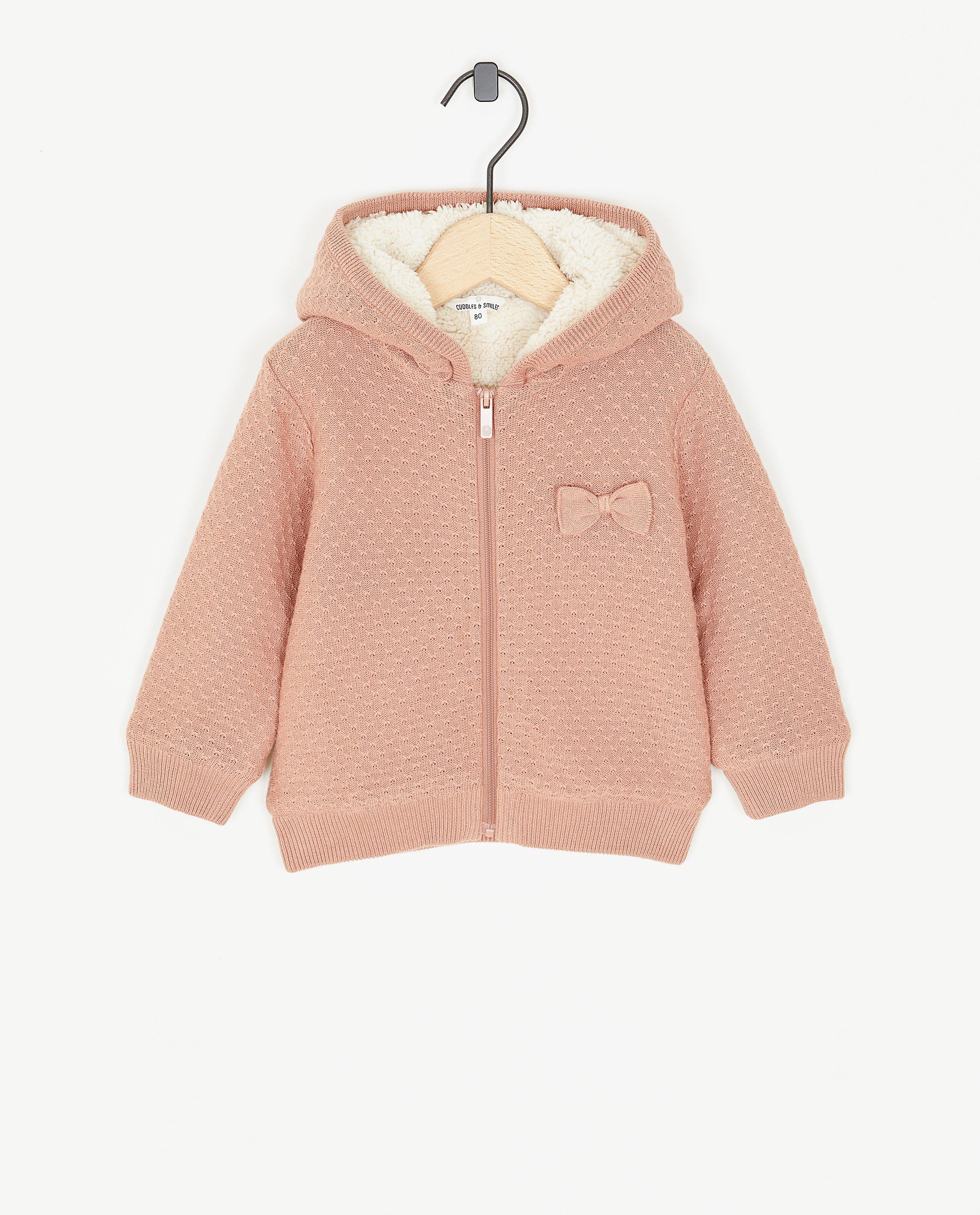 Roze jas met ajour - Product Detail - roze - afbeelding nummer 1