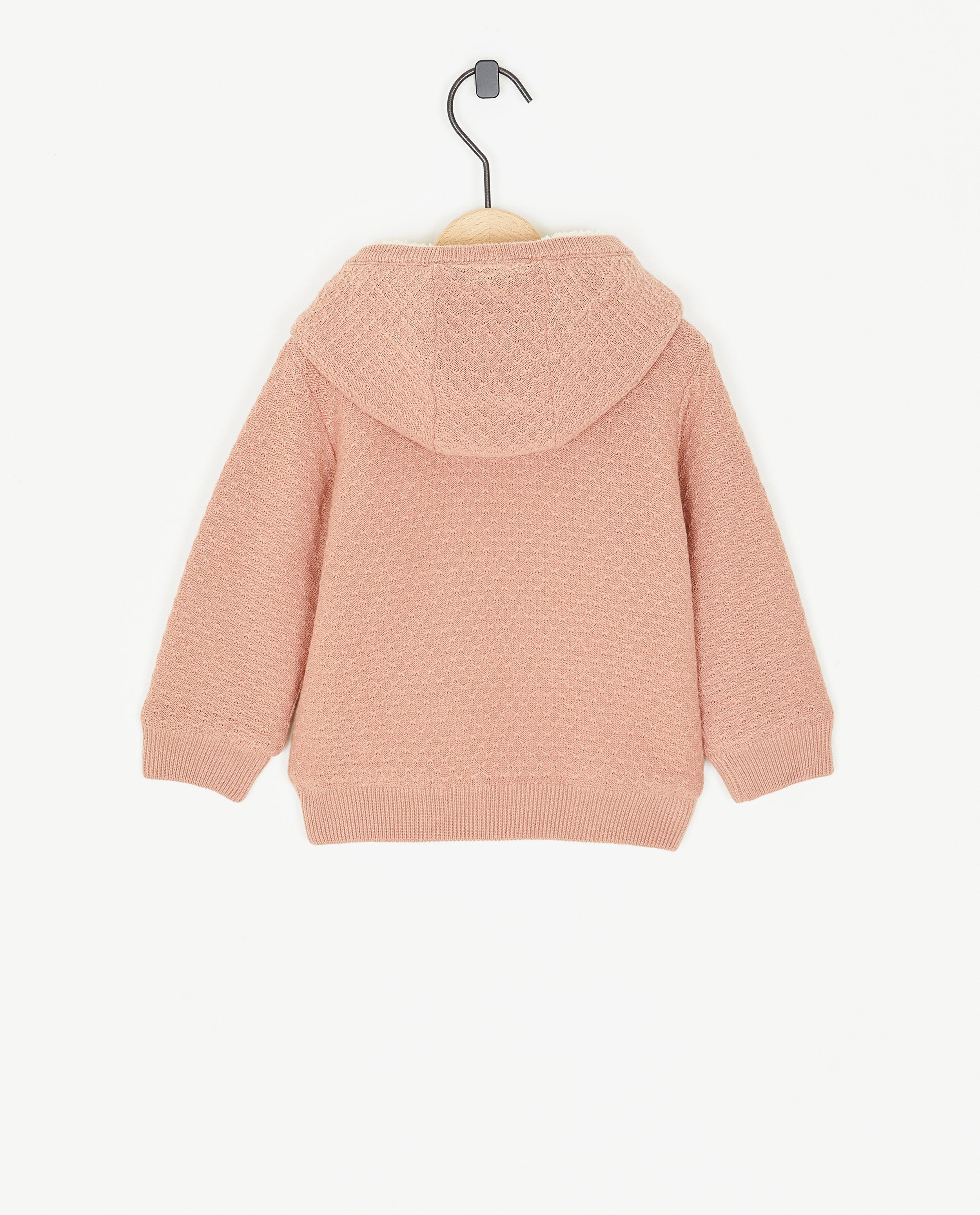 Roze jas met ajour - Product Detail - roze - afbeelding nummer 2