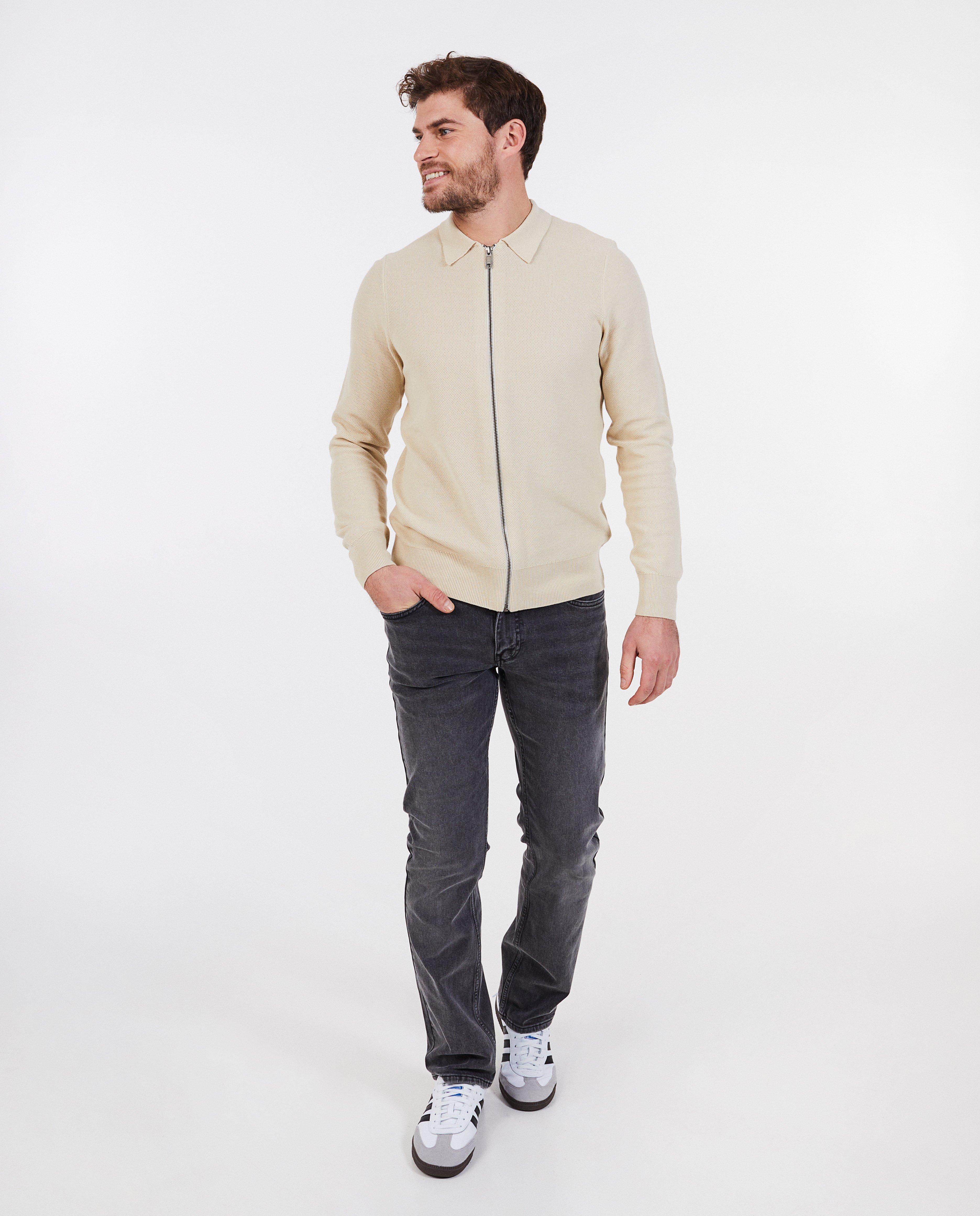 Jeans gris foncé, straight fit - null - Quarterback