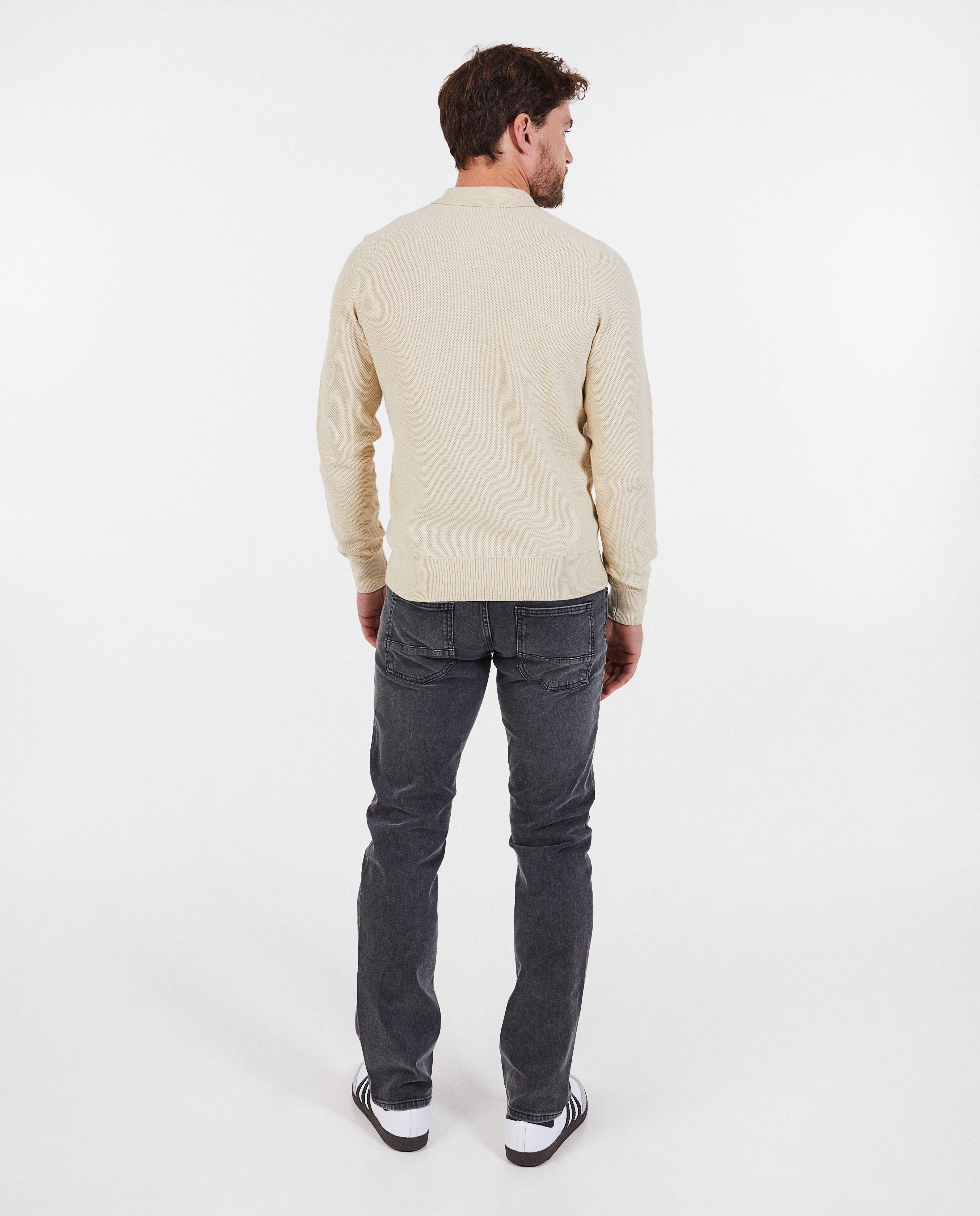Jeans - Donkergrijze jeans, straight fit
