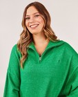 Robes - Robe verte avec une fermeture à glissière