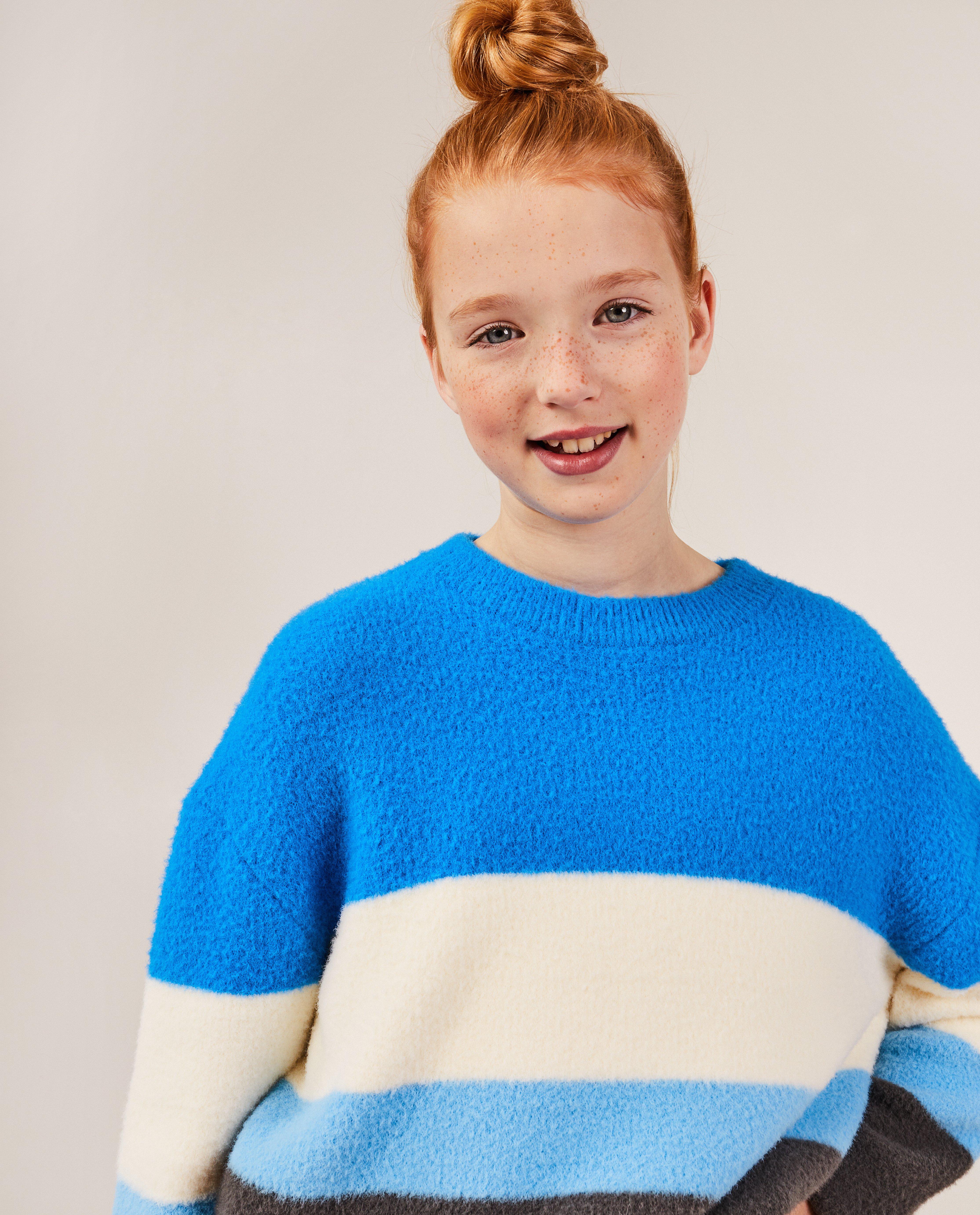 Truien - Fuzzy trui met strepen