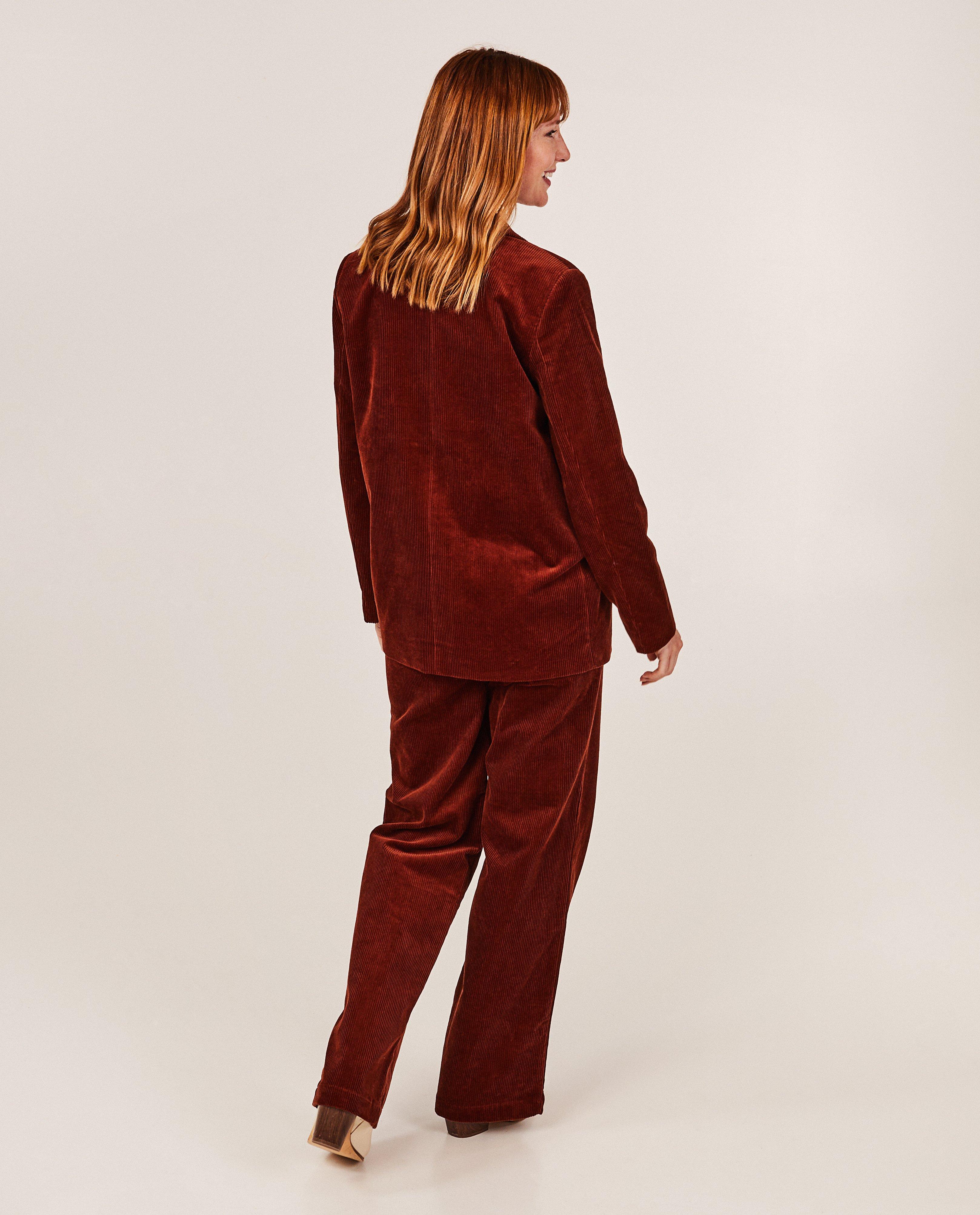 Pantalons - Pantalon brun en velours côtelé