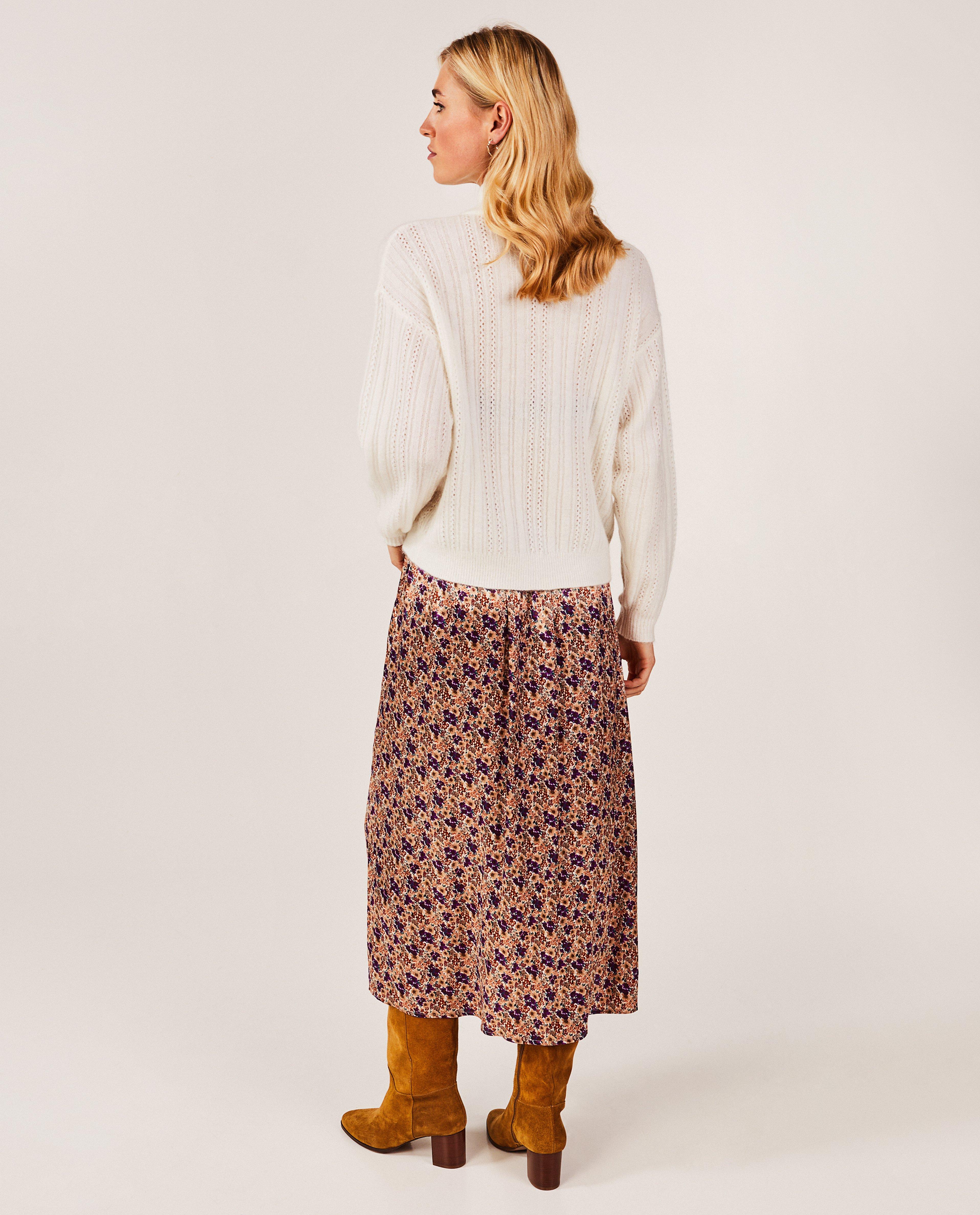Pulls - Pull blanc à motif ajouré