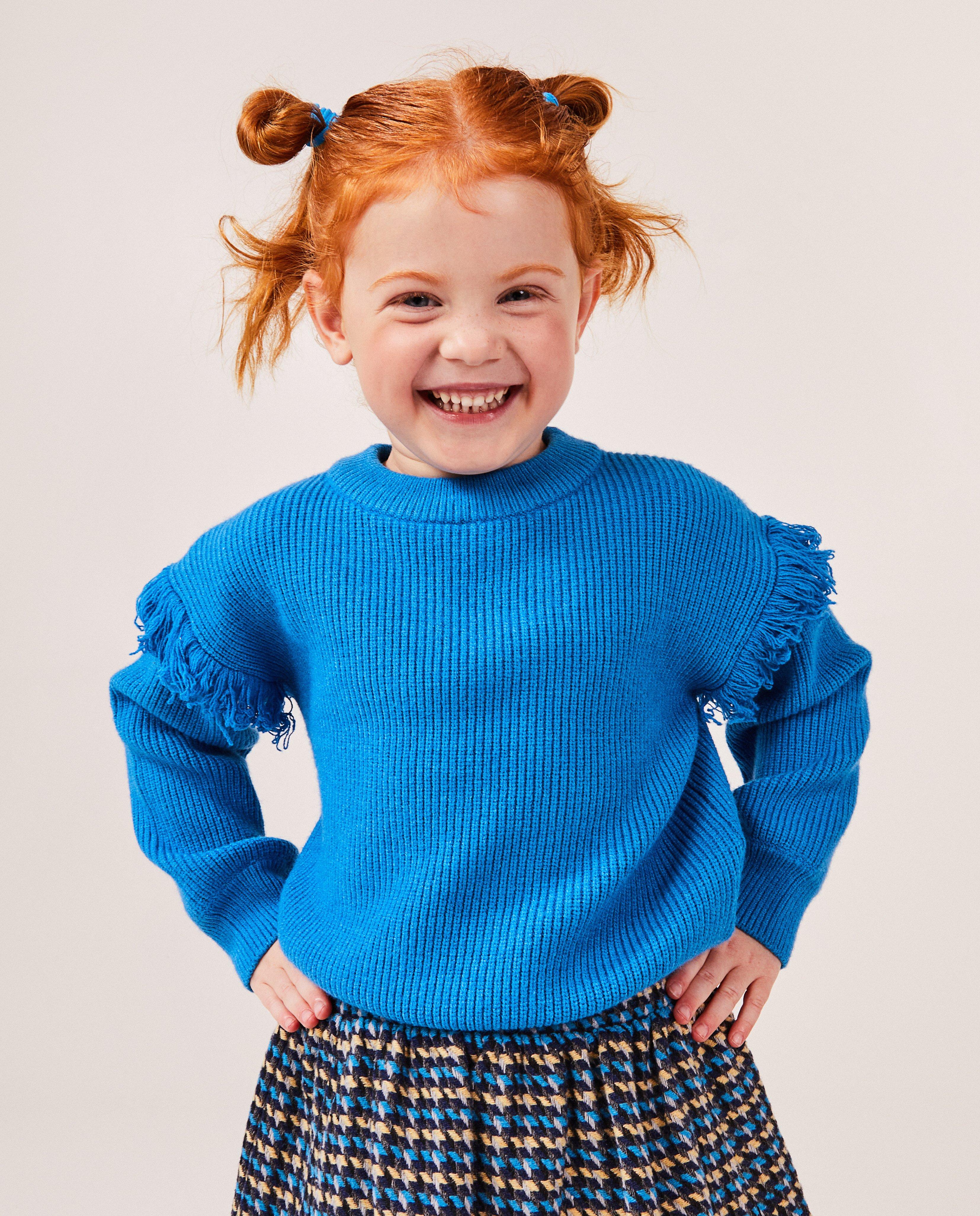 Pulls - Pull en tricot avec des franges