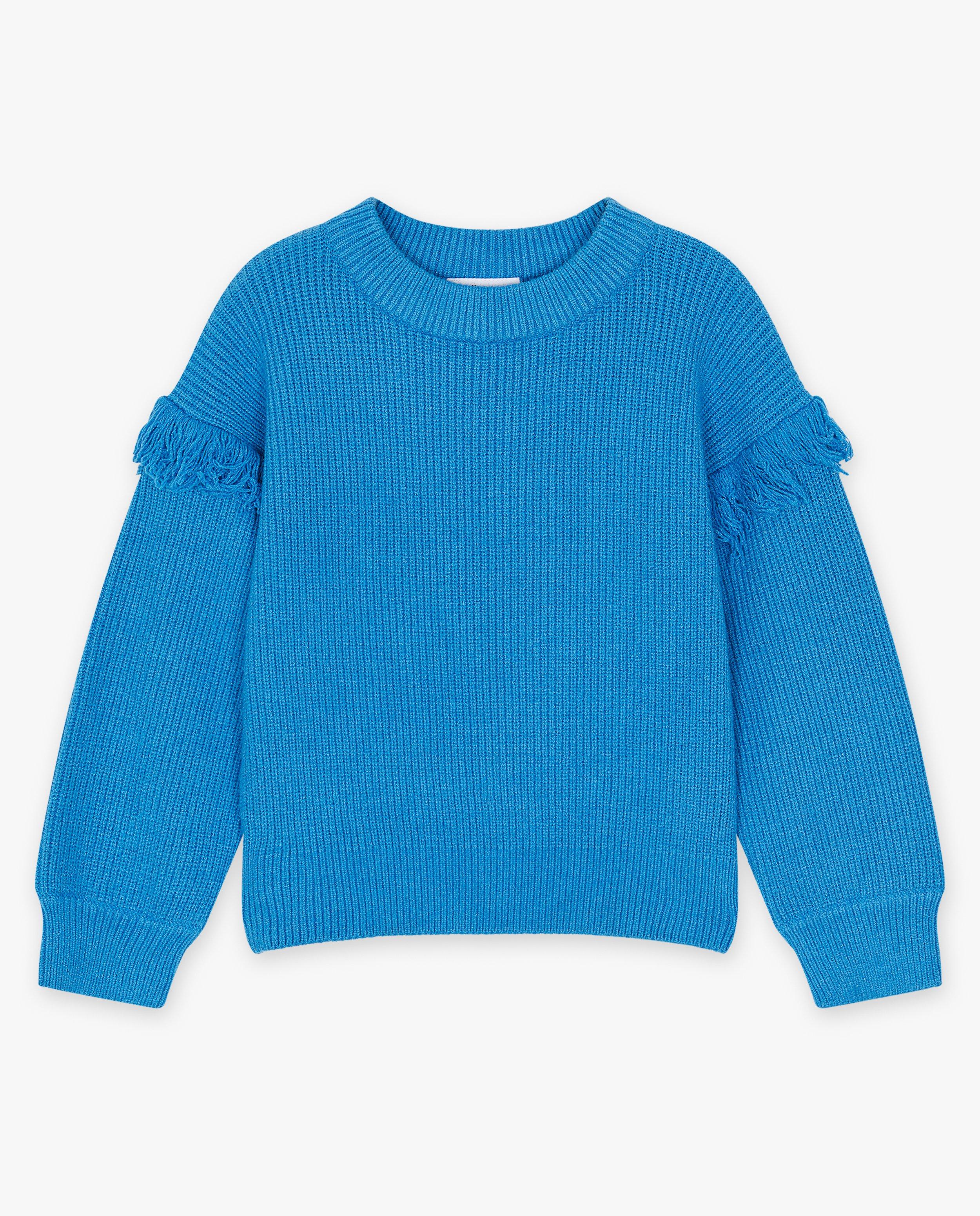 Pulls - Pull en tricot avec des franges