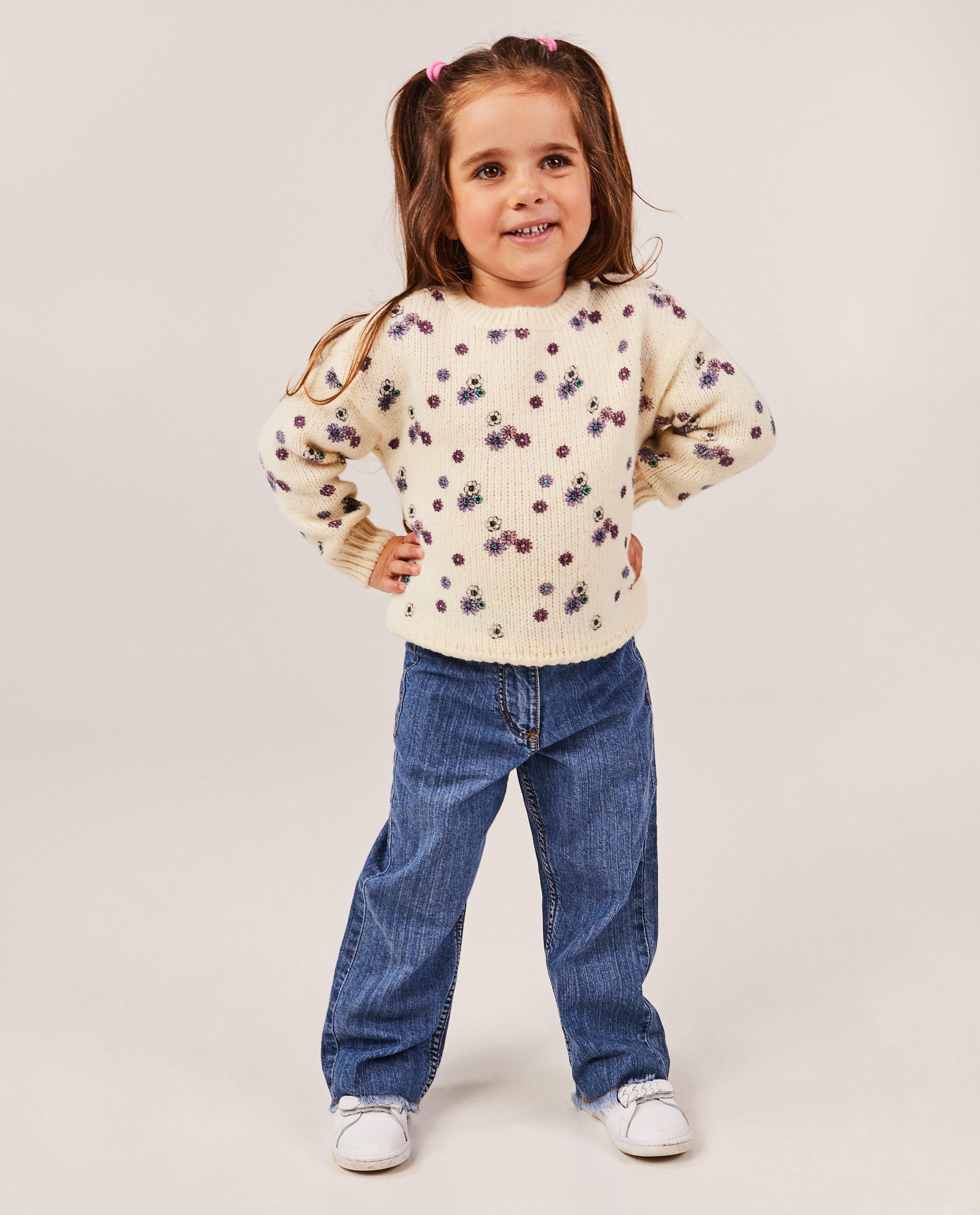 Pull écru fleuri - null - Maya