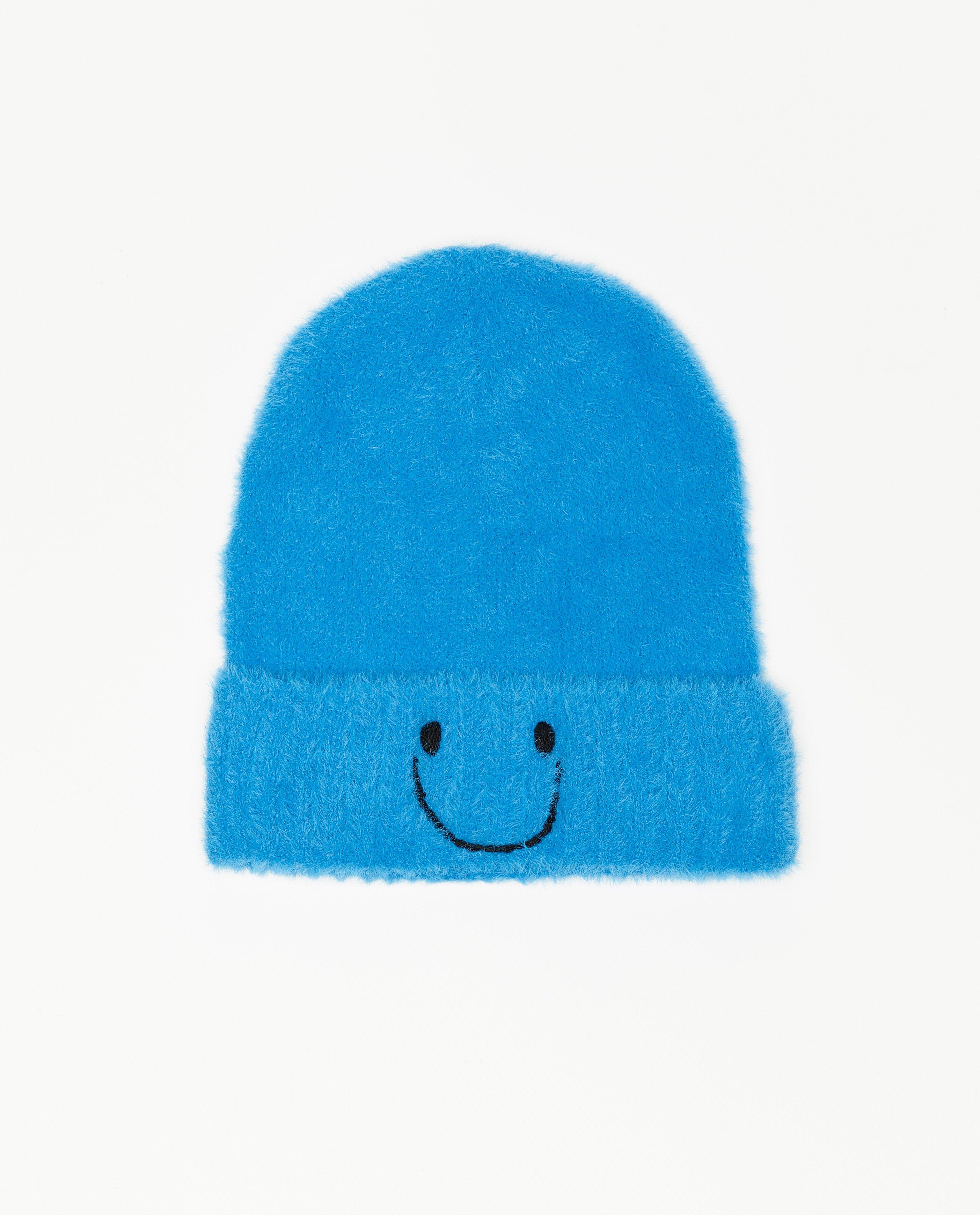 Fuzzy muts met smiley - null - Fish & Chips