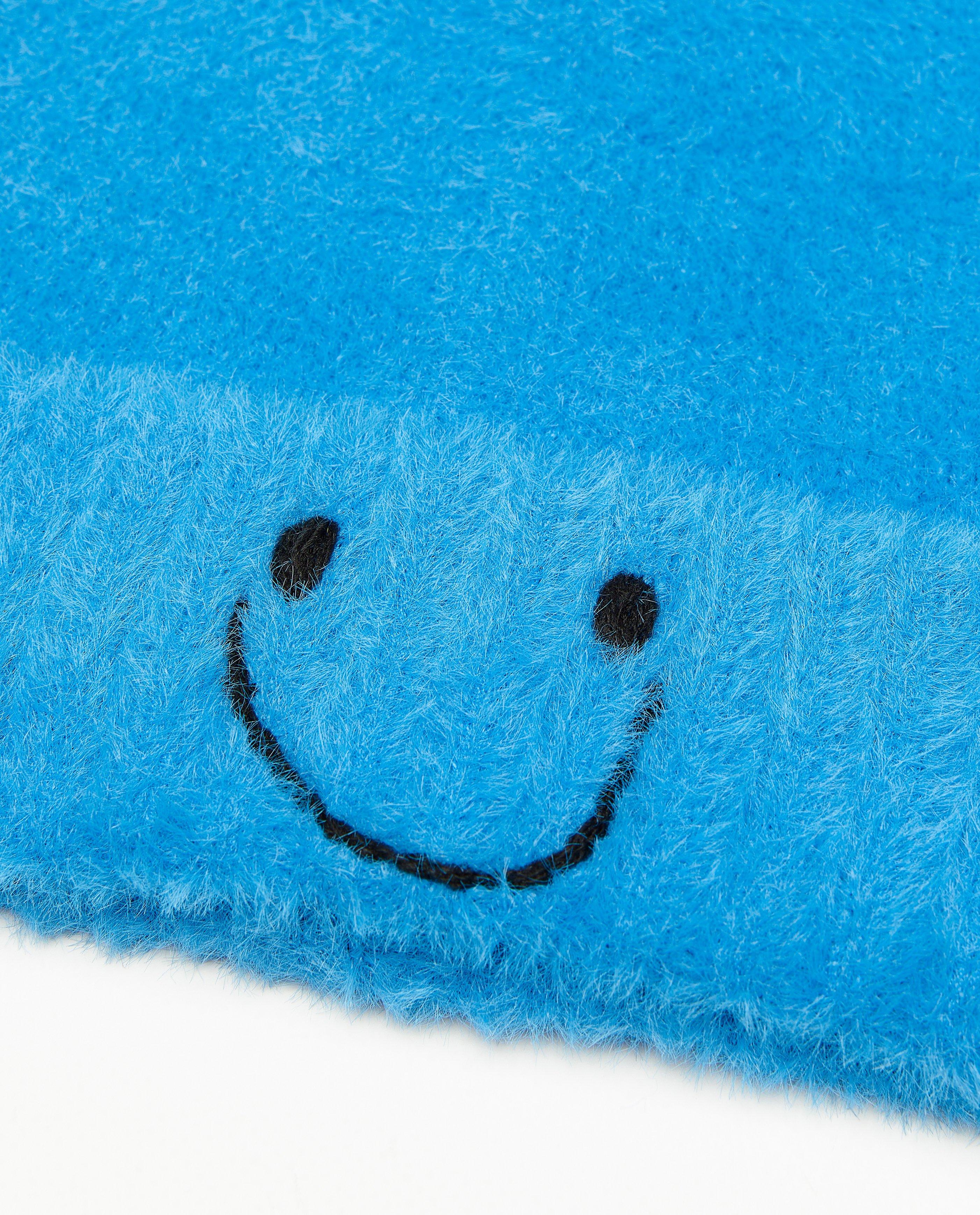 Breigoed - Fuzzy muts met smiley