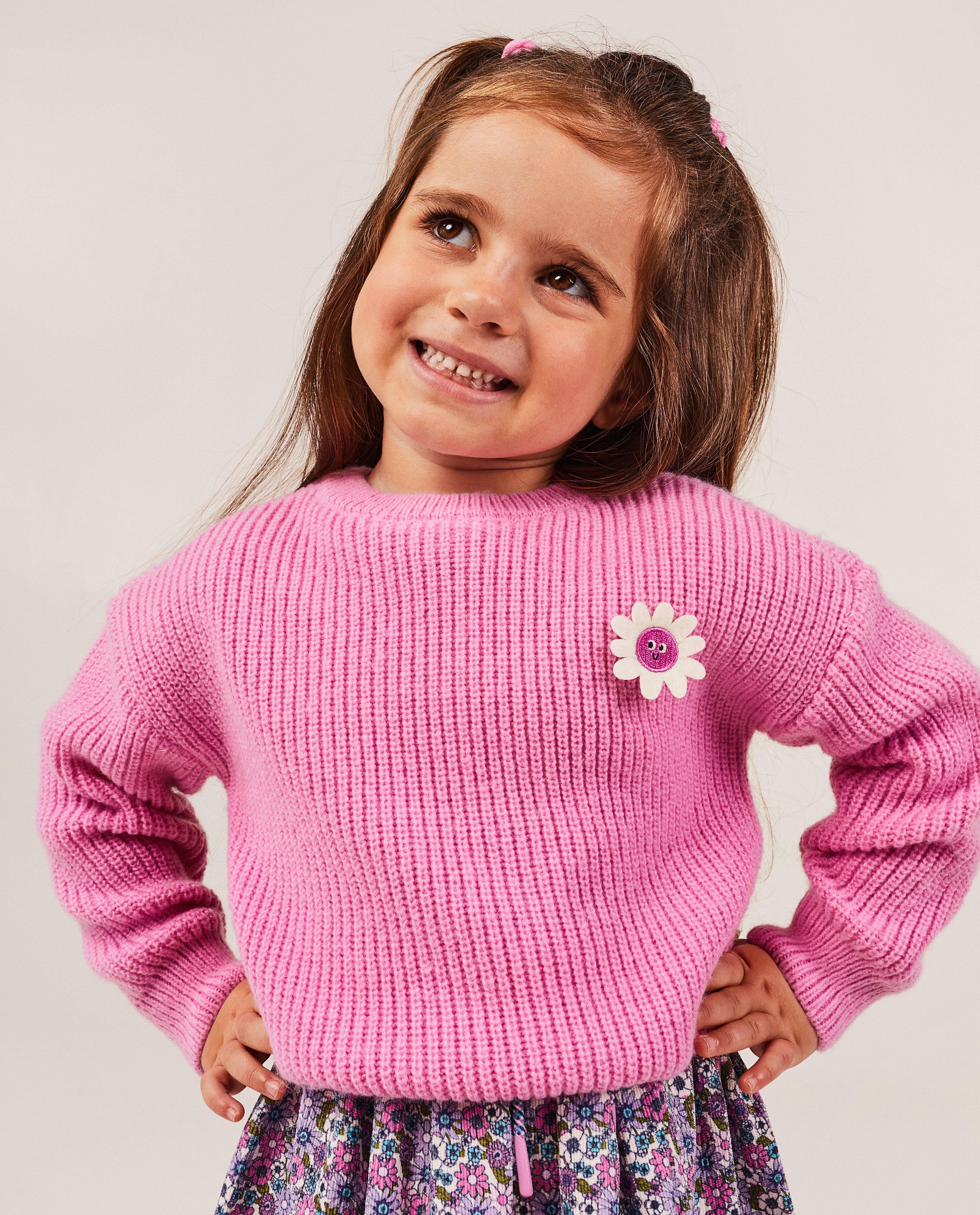 Pulls - Pull rose avec broche