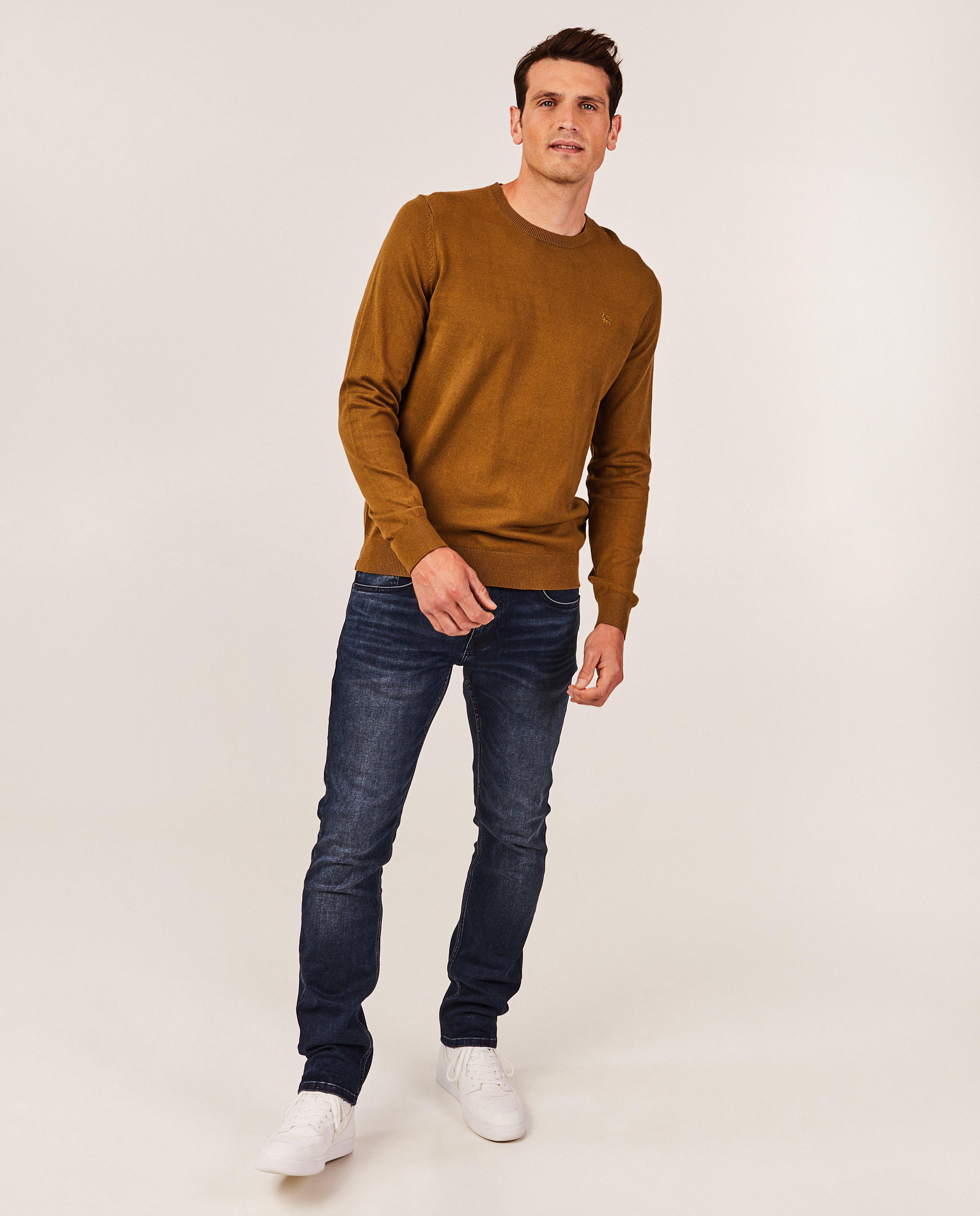Pull brun en fin tricot - null - Lerros