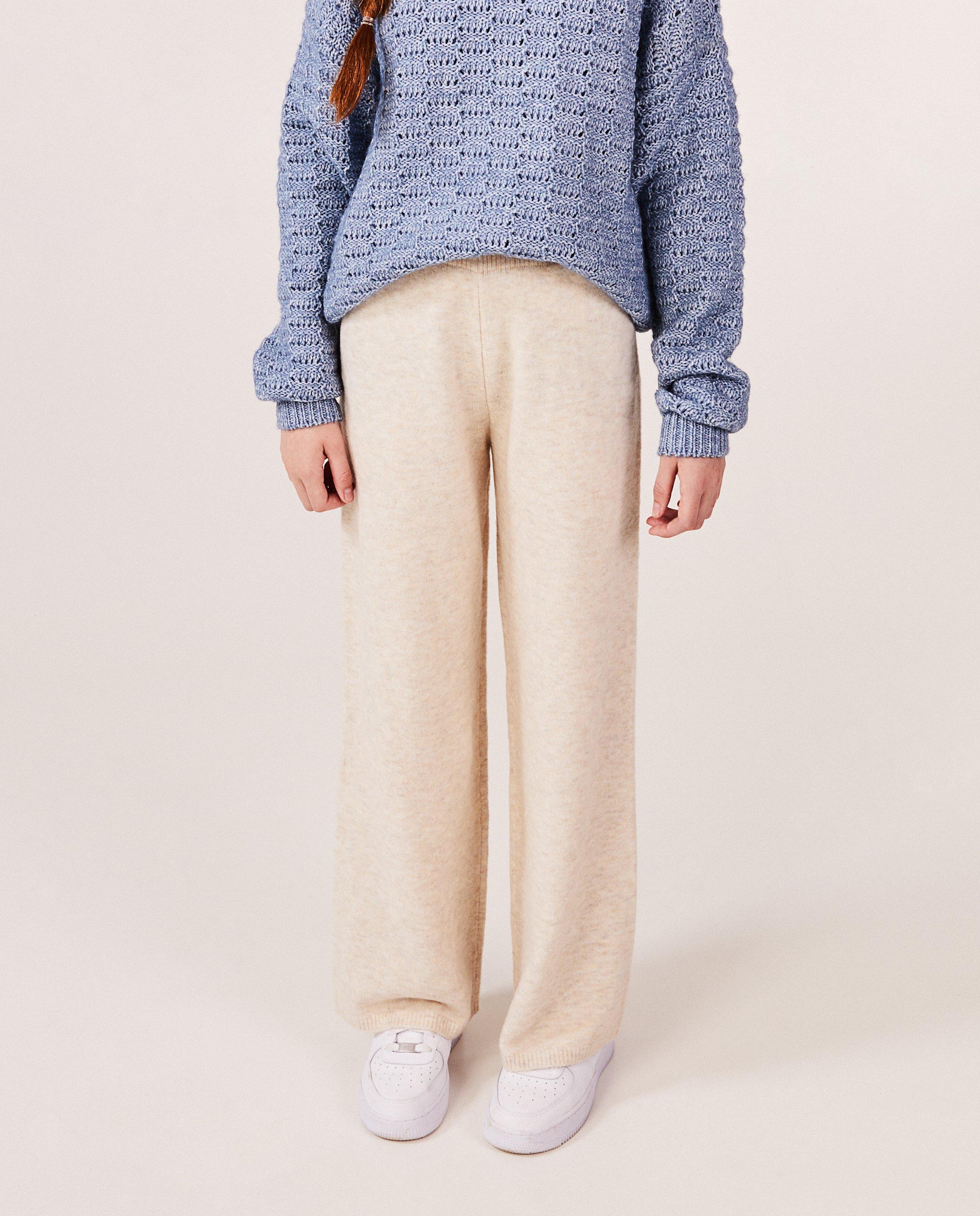 Pantalon beige en fin tricot, 7-14 ans - null - I AM