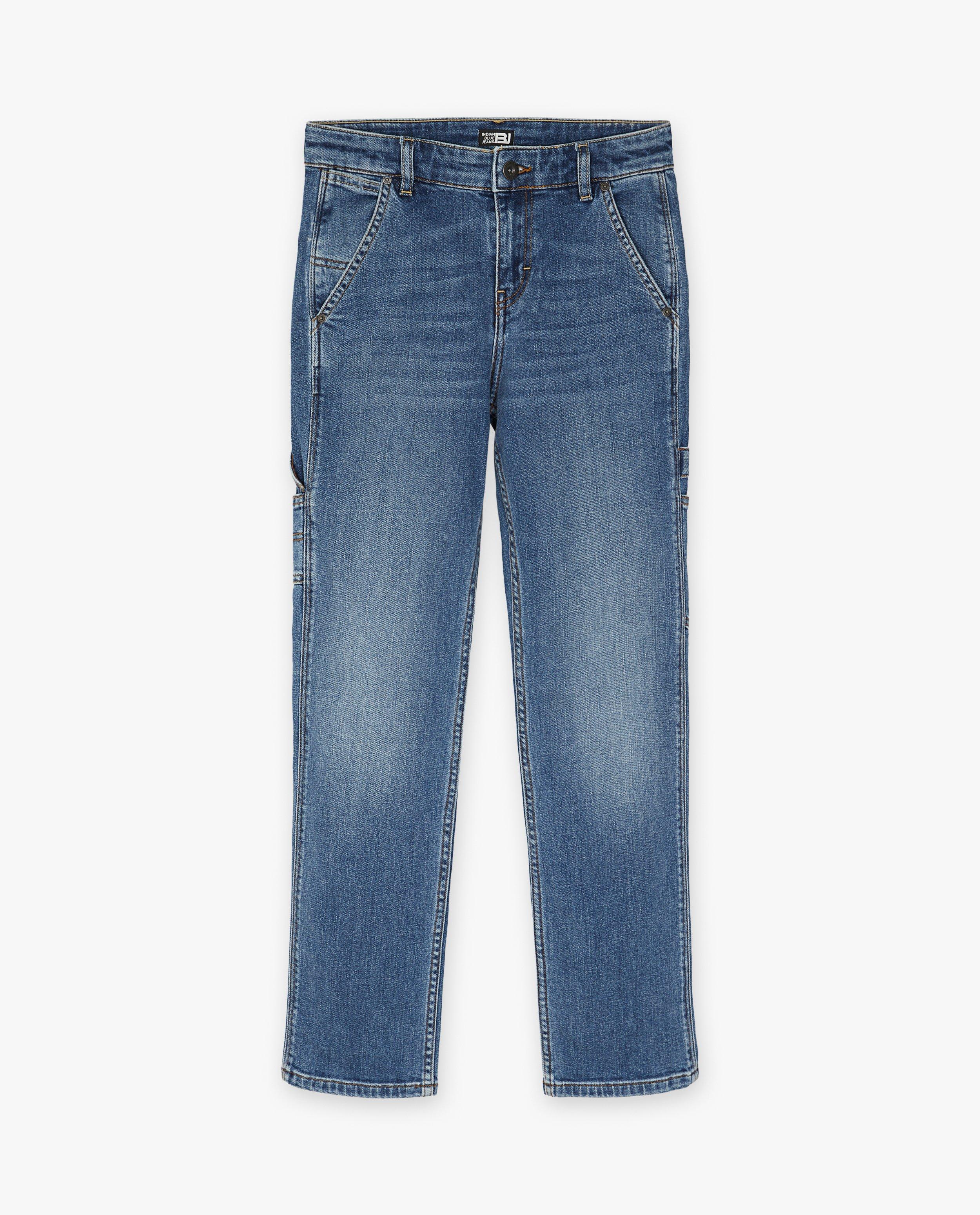 Blauwe jeans, straight fit - null - Indian Blue Jeans