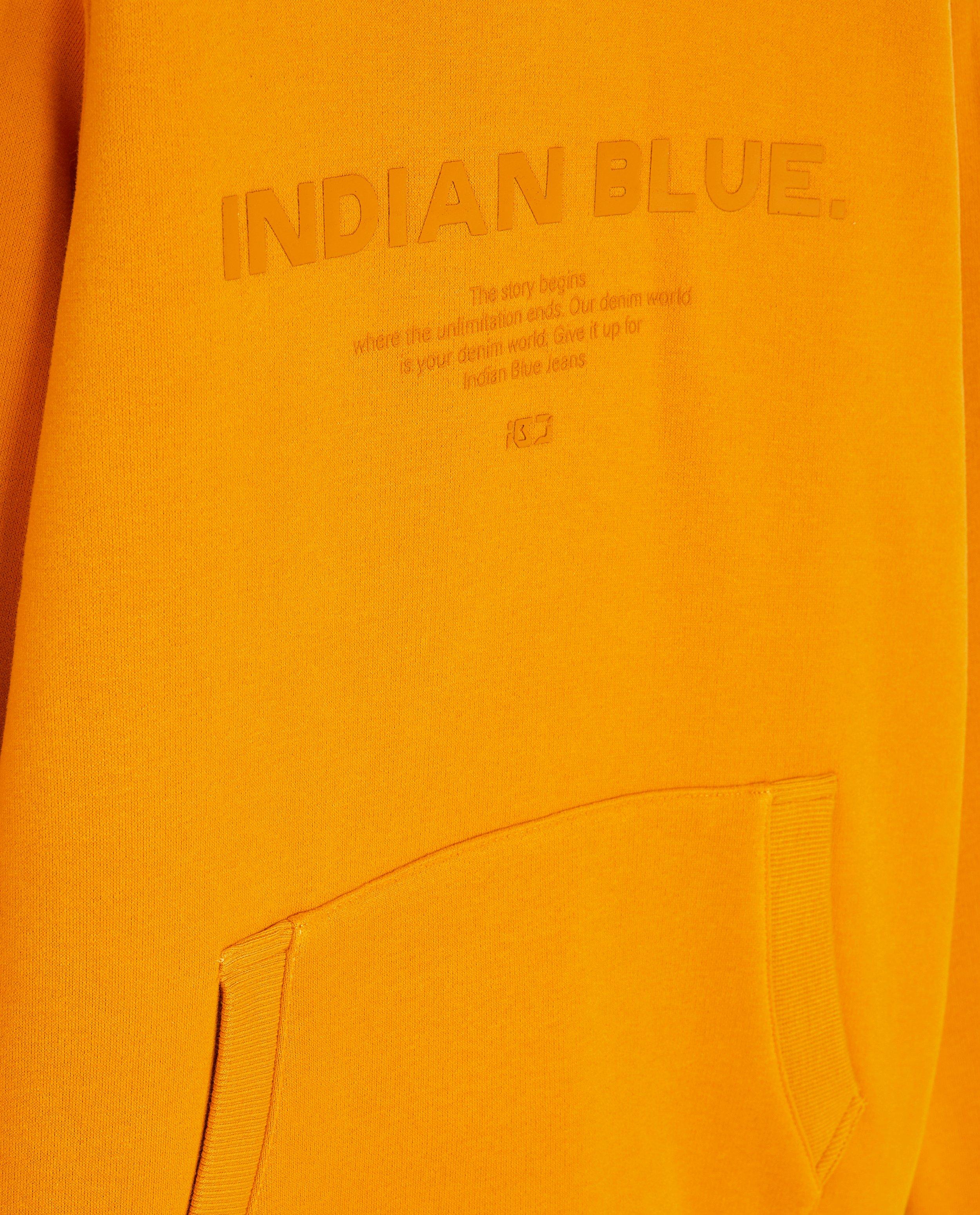 Sweats - Hoodie jaune à inscription